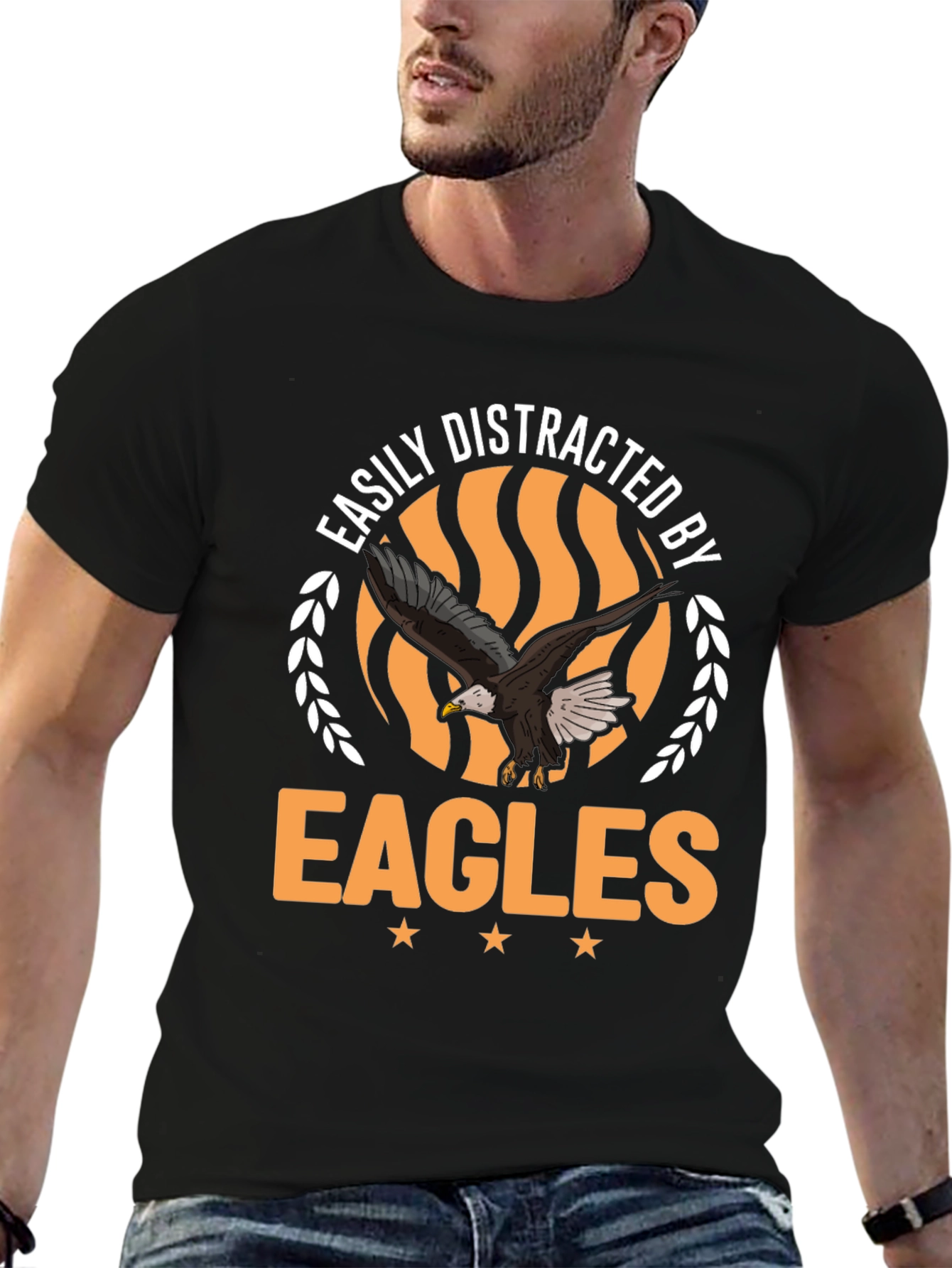 Easily Distracted by Eagles Graphic T-Shirt