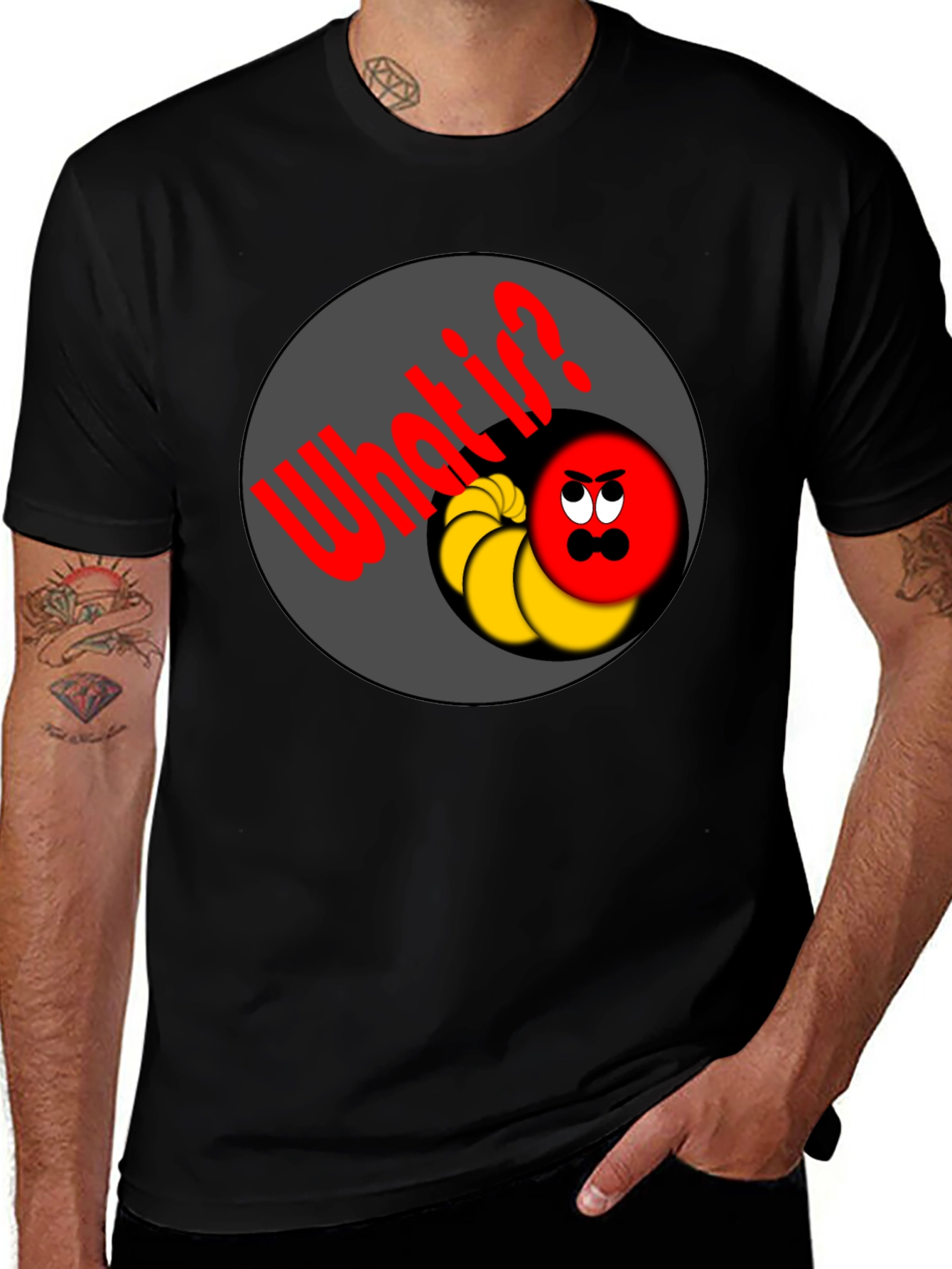 Cartoon Circle What?! T-Shirt