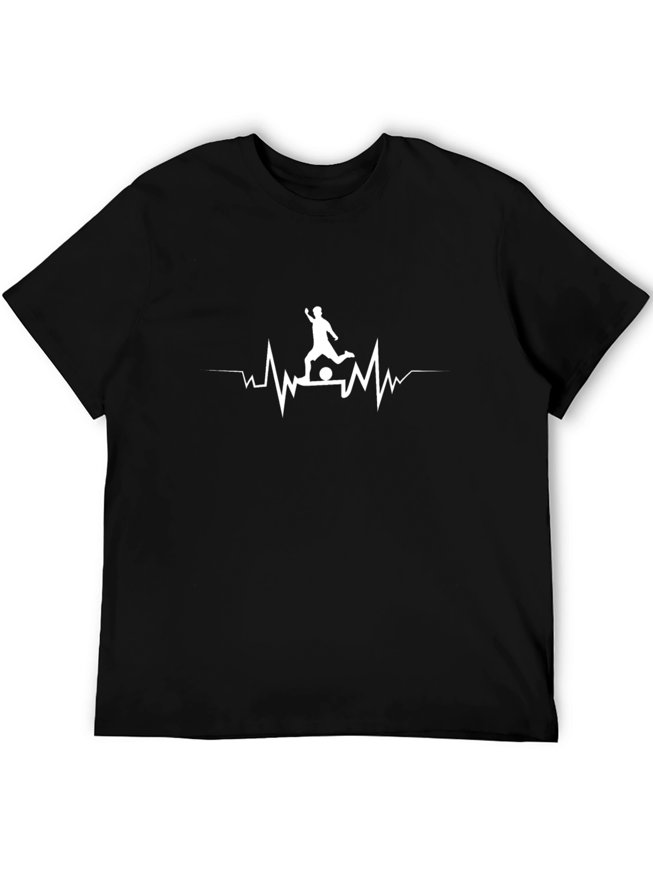 Soccer Heartbeat T-Shirt - Passionate Player Design