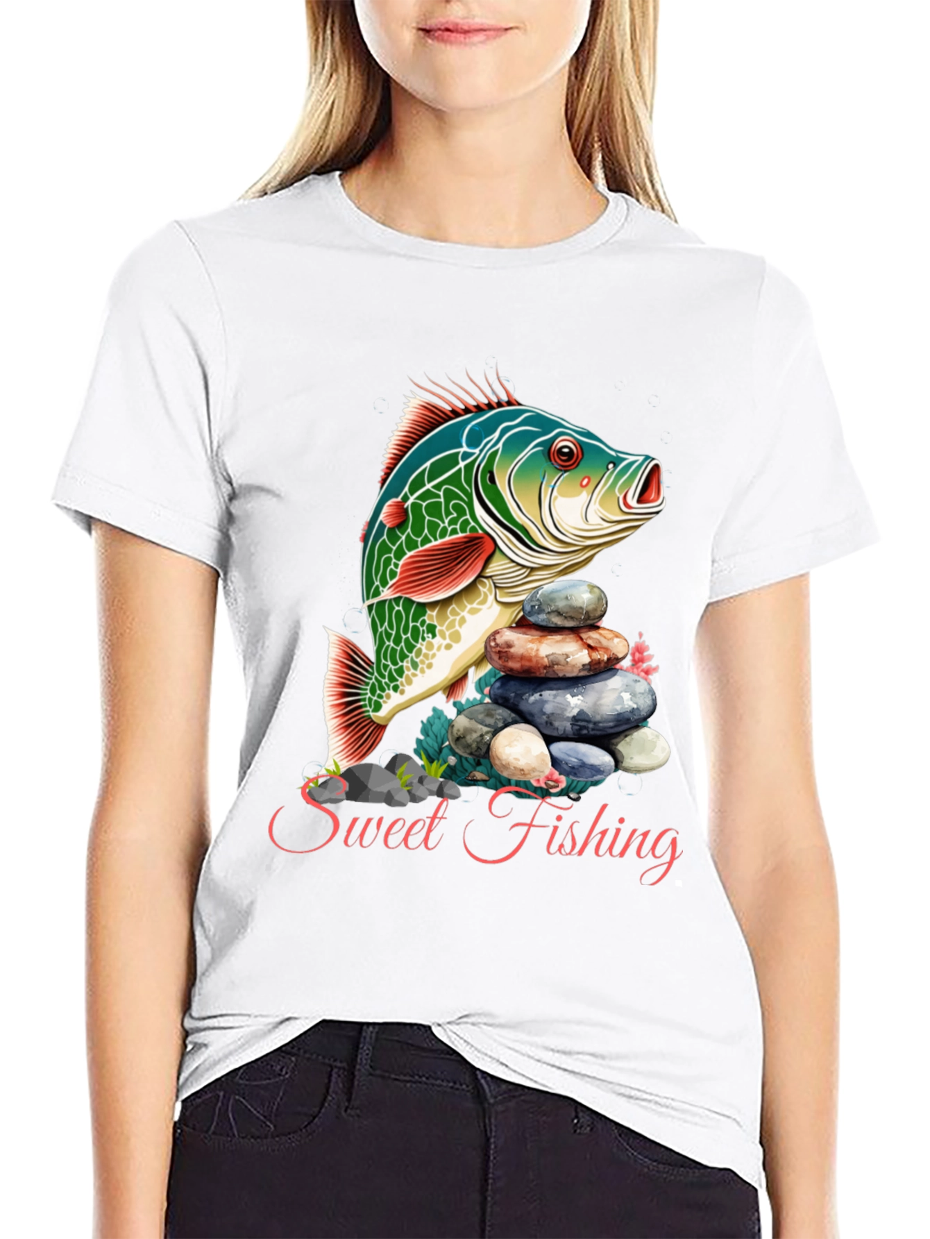 Sweet Fishing Graphic T-Shirt