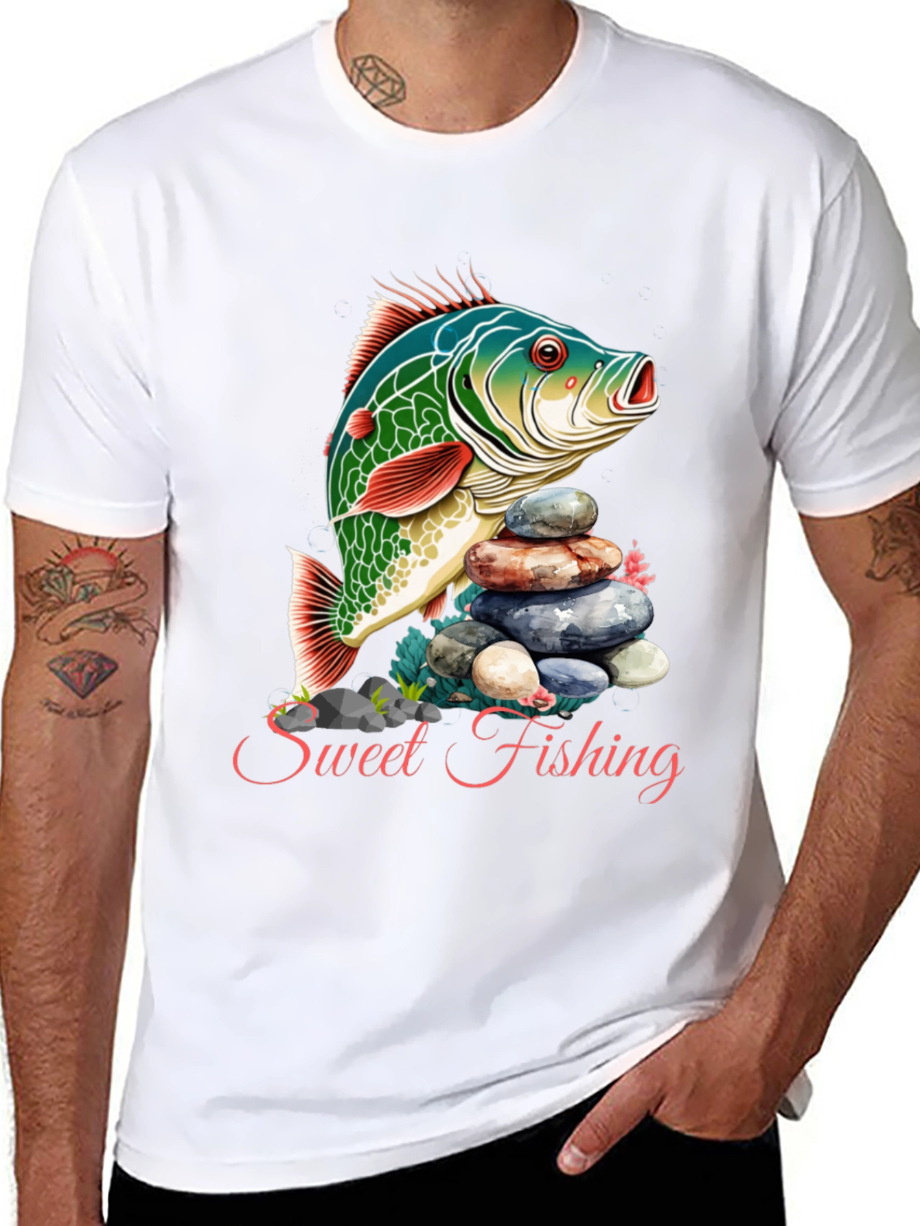 Sweet Fishing Graphic T-Shirt