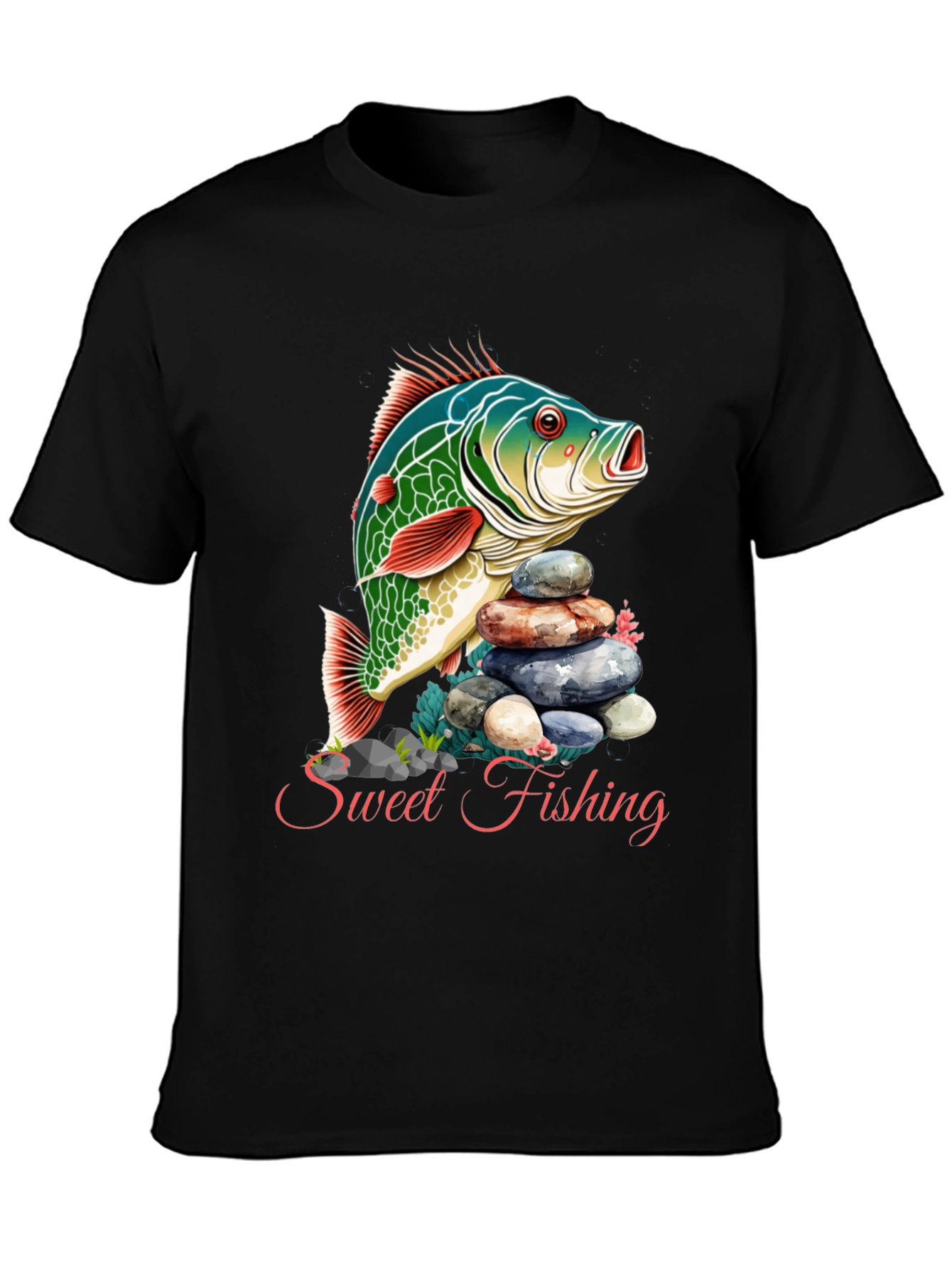 Sweet Fishing Graphic T-Shirt