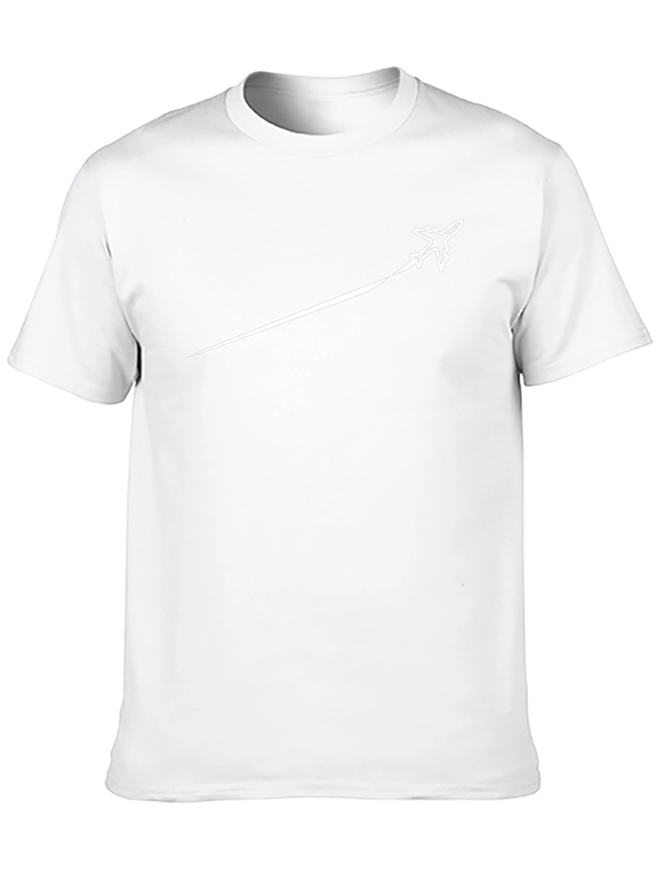 Jet Stream Graphic Tee - Black Cotton Comfort
