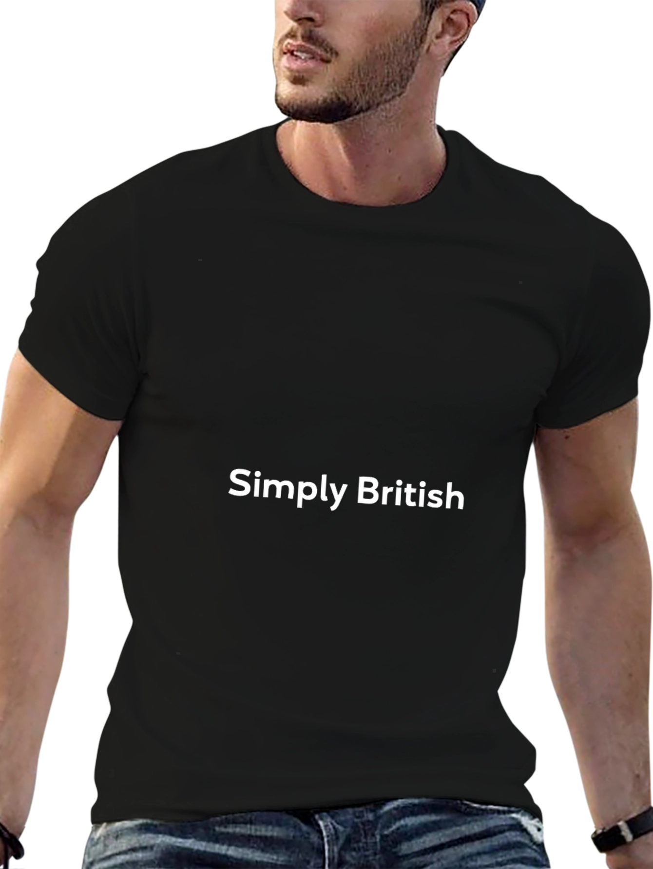 Simply British Black T-Shirt - Casual Comfort