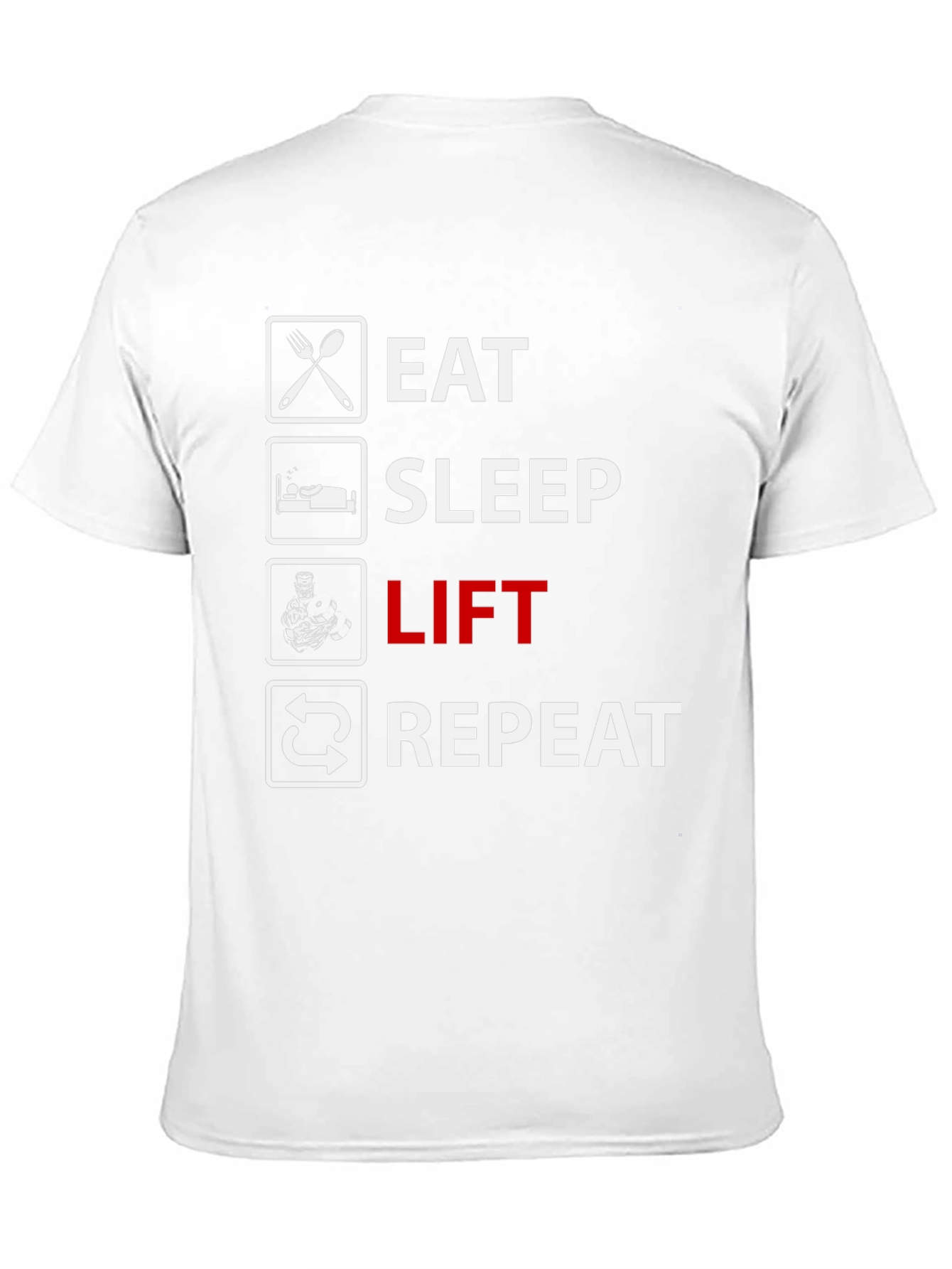 Eat Sleep Lift Repeat Graphic T-Shirt