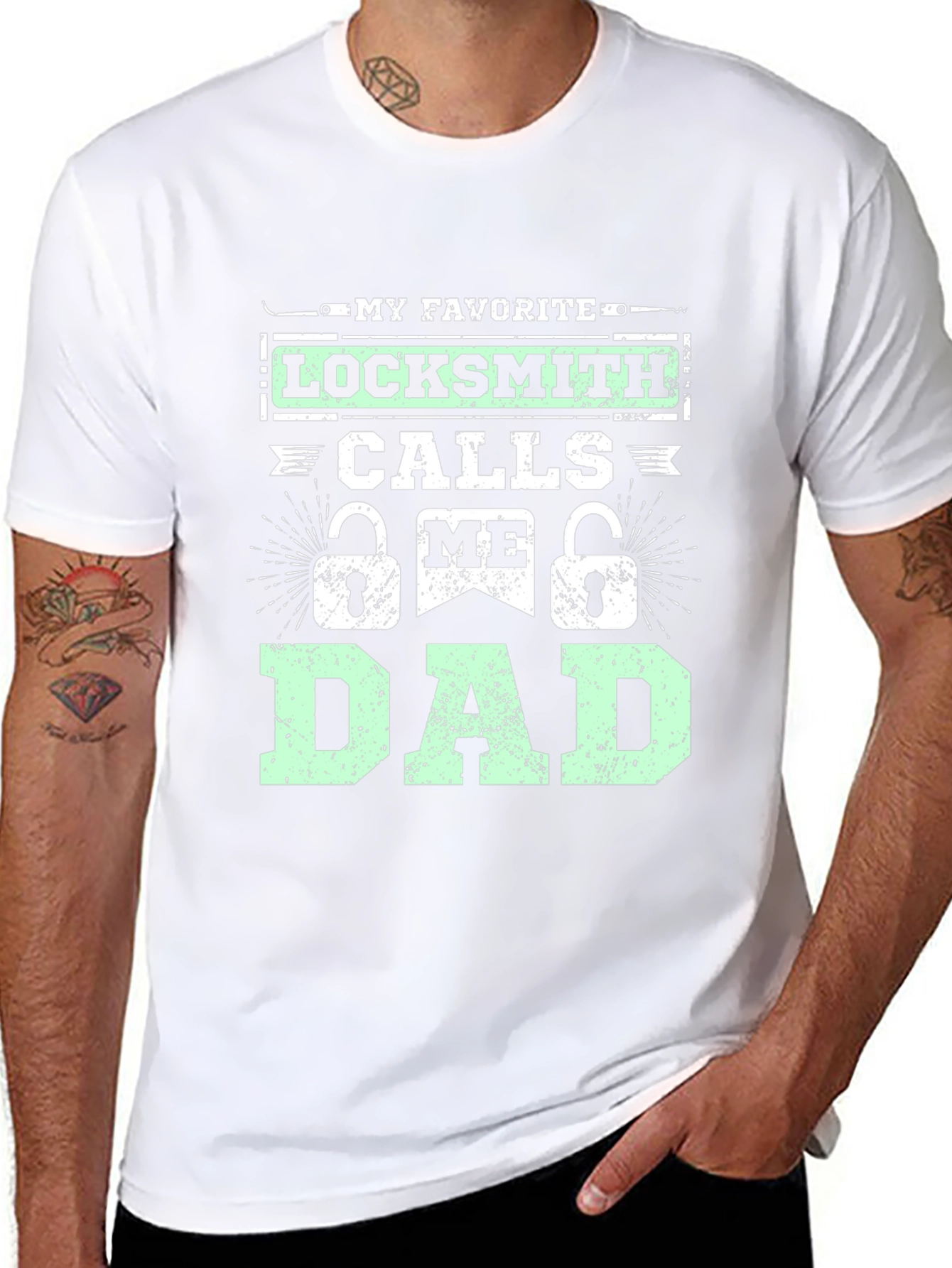 Locksmith Dad T-Shirt - Fathers Day Gift Idea