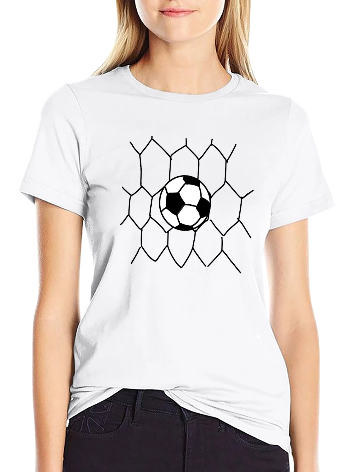 Soccer Goal T-Shirt - Black Graphic Tee