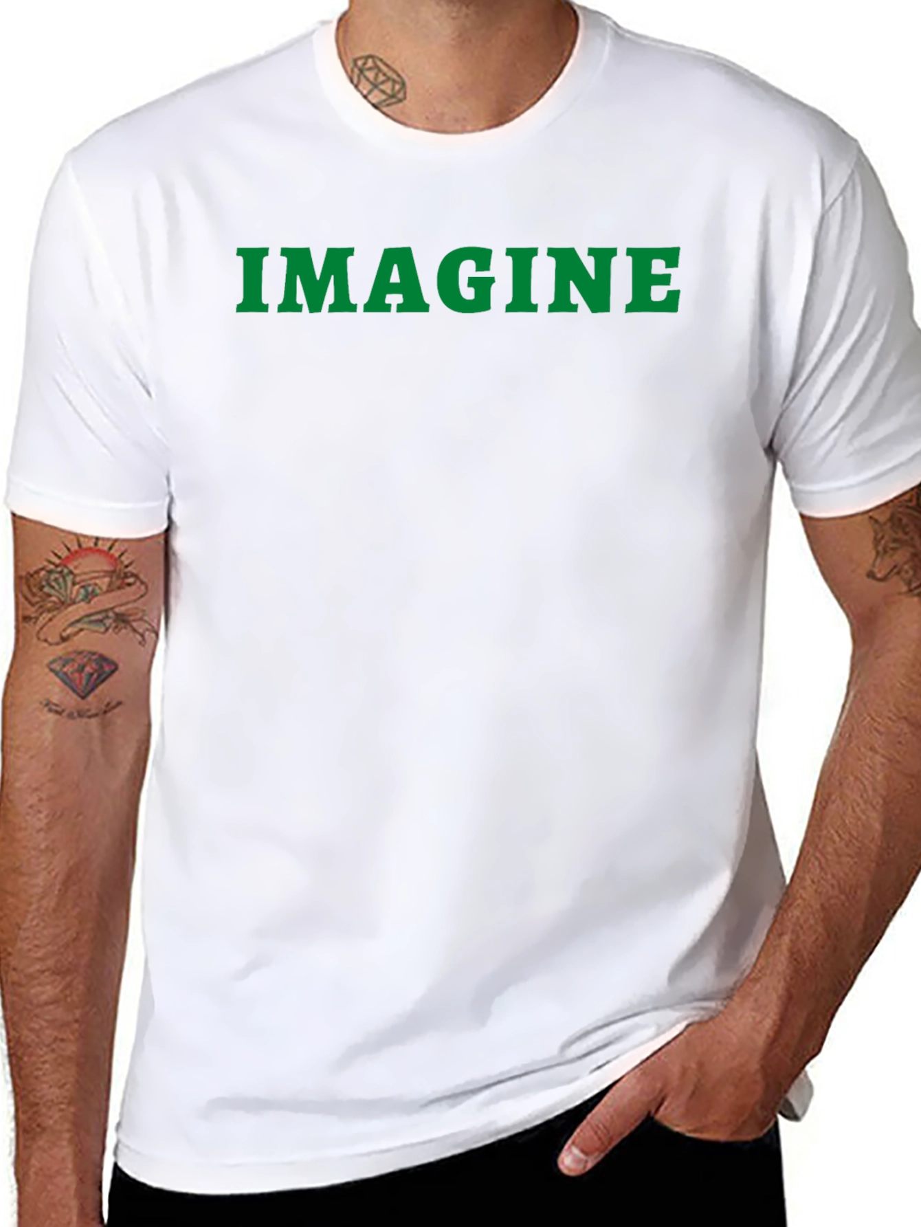 Imagine T-Shirt - Classic Black Cotton Tee