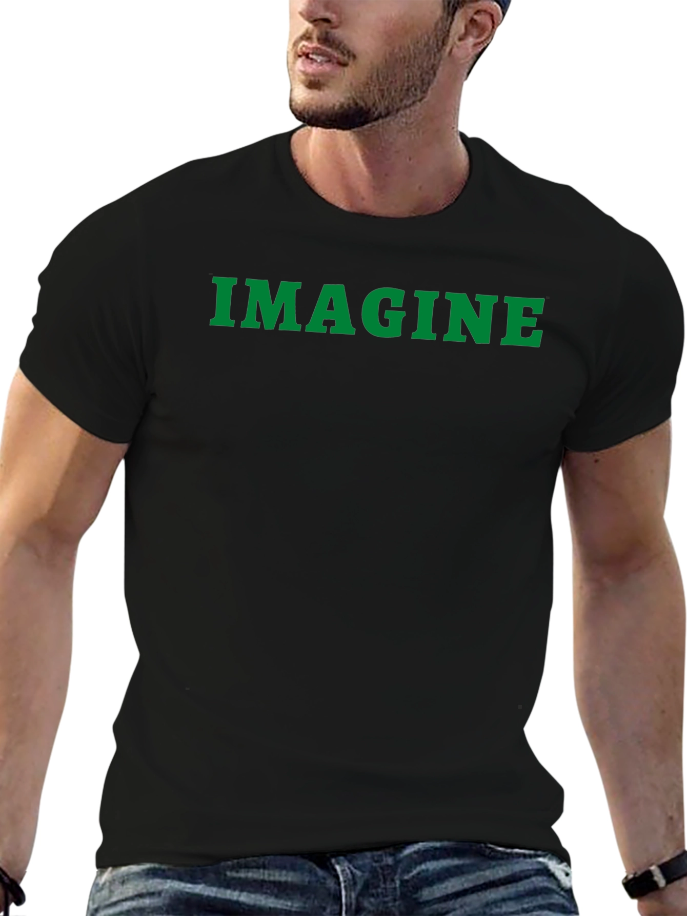 Imagine T-Shirt - Classic Black Cotton Tee