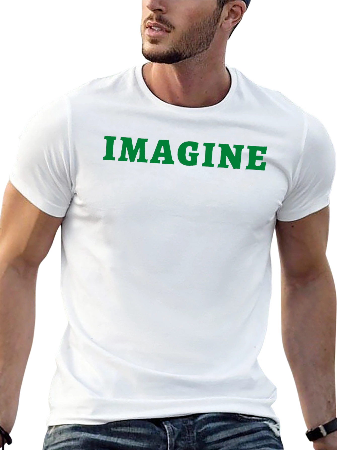 Imagine T-Shirt - Classic Black Cotton Tee