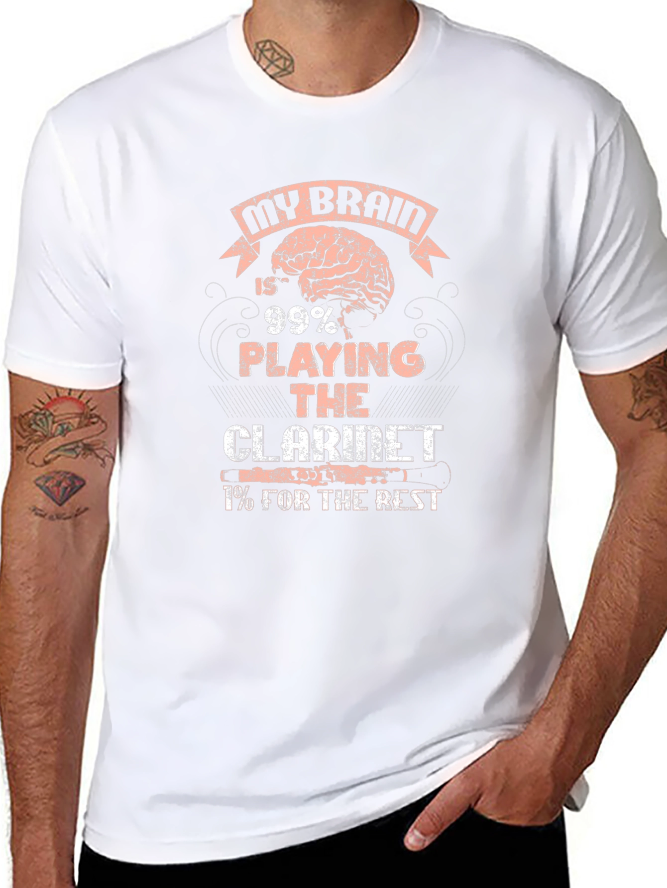 My Brain Clarinet Player T-Shirt
