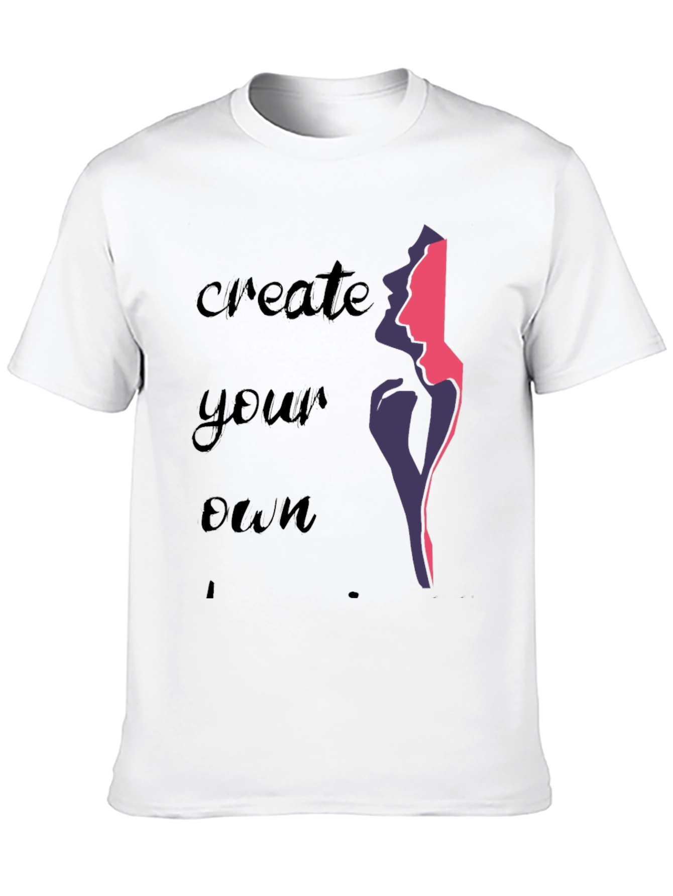 Create Your Own Graphic Tee - Stylish Black T-Shirt