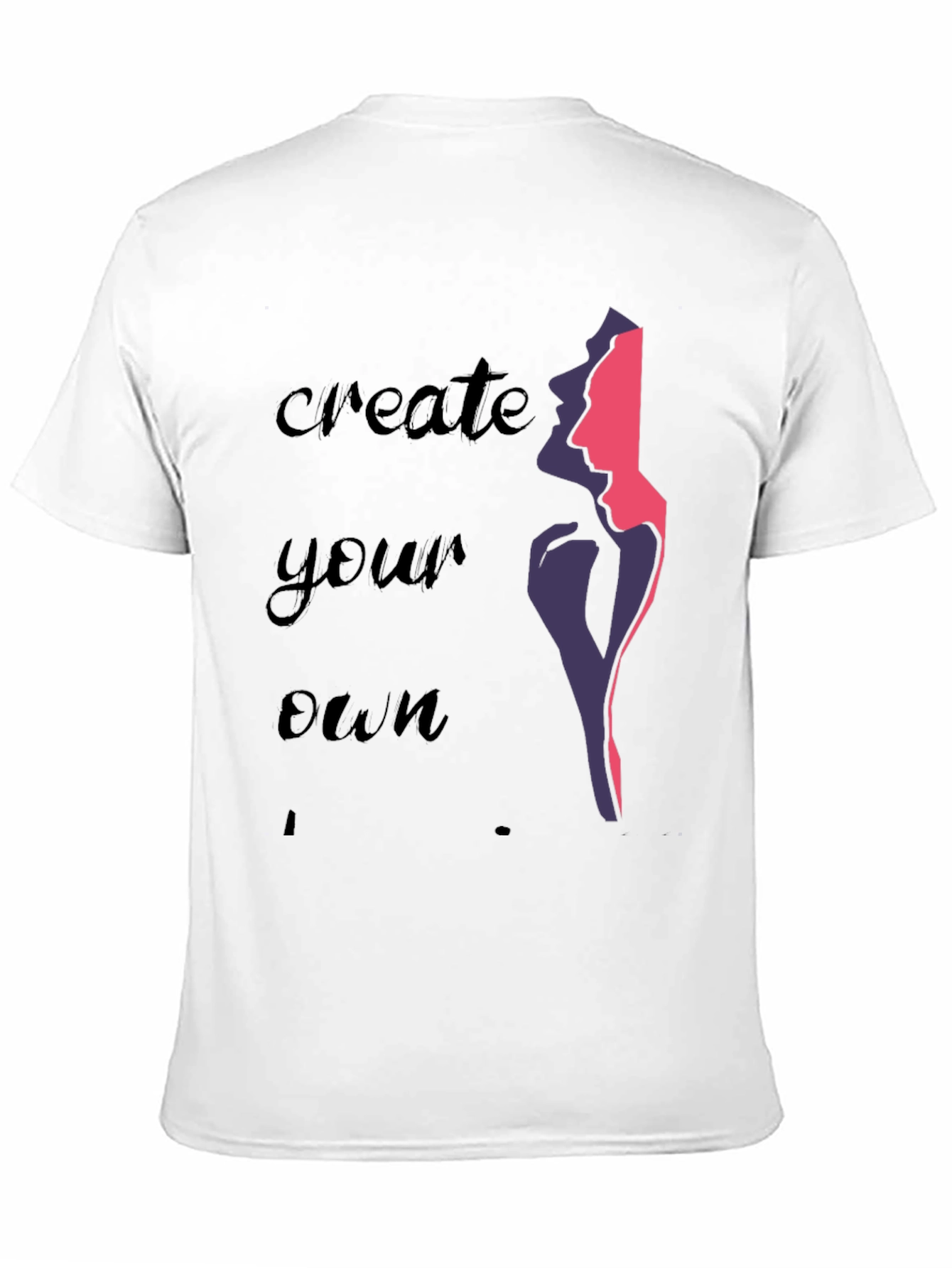 Create Your Own Graphic Tee - Stylish Black T-Shirt