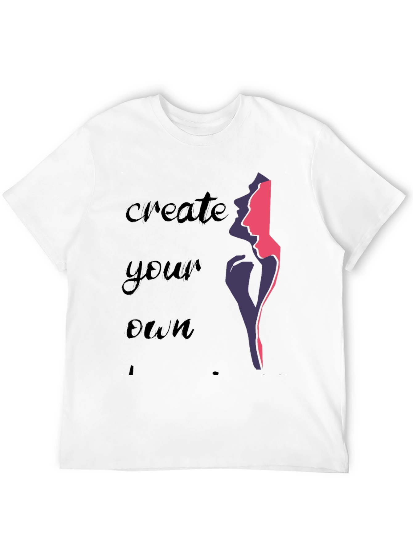 Create Your Own Graphic Tee - Stylish Black T-Shirt