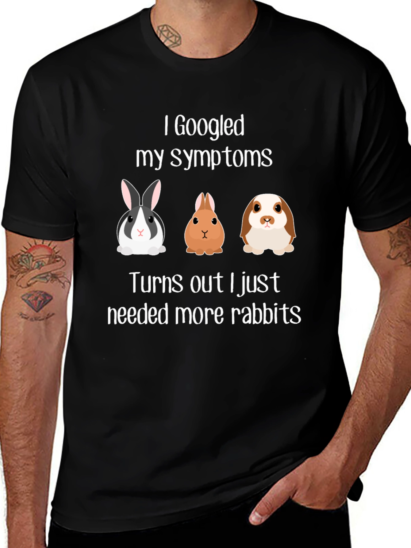 I Googled My Symptoms Rabbit T-Shirt