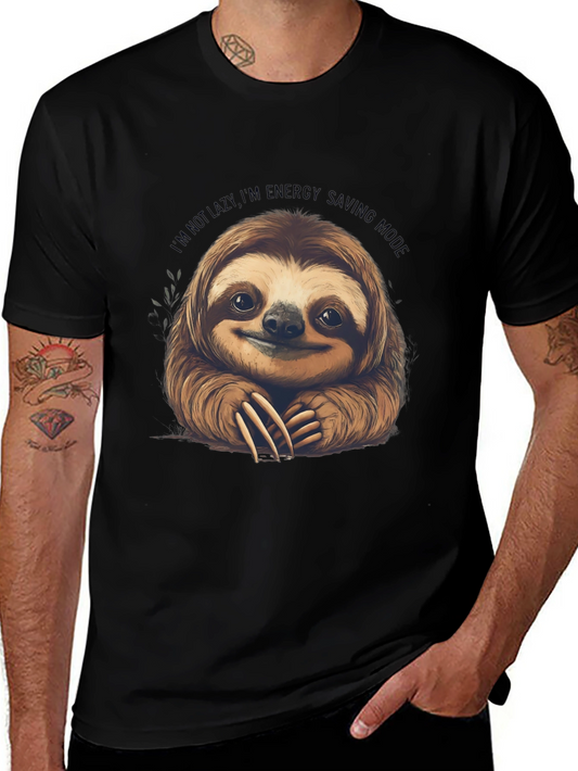 Sloth Energy Saving Mode Graphic Tee