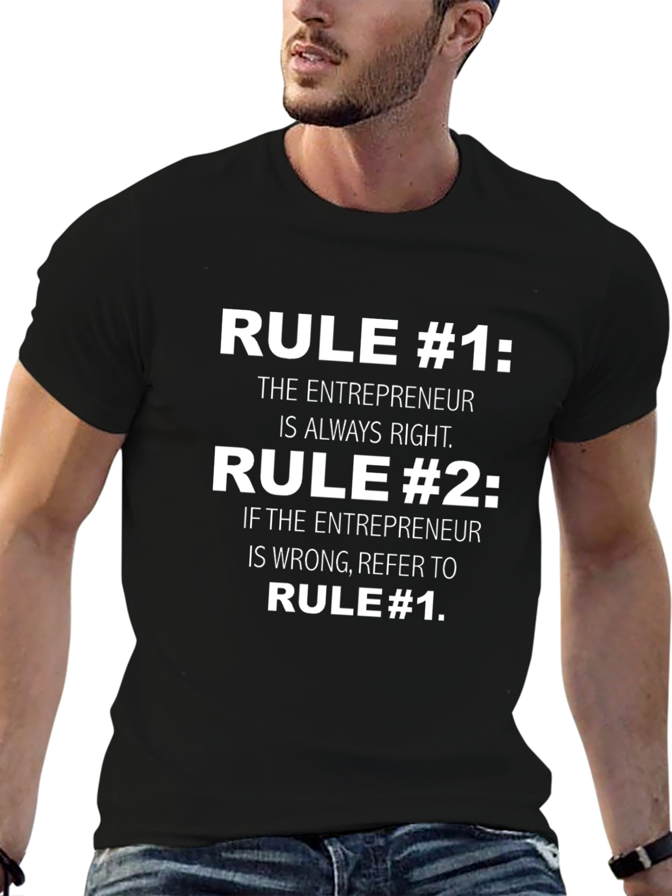 Entrepreneur Rules Funny Graphic T-Shirt