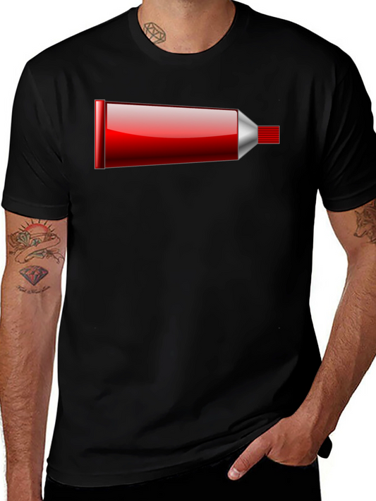 Novelty Toothpaste Tube Black T-Shirt