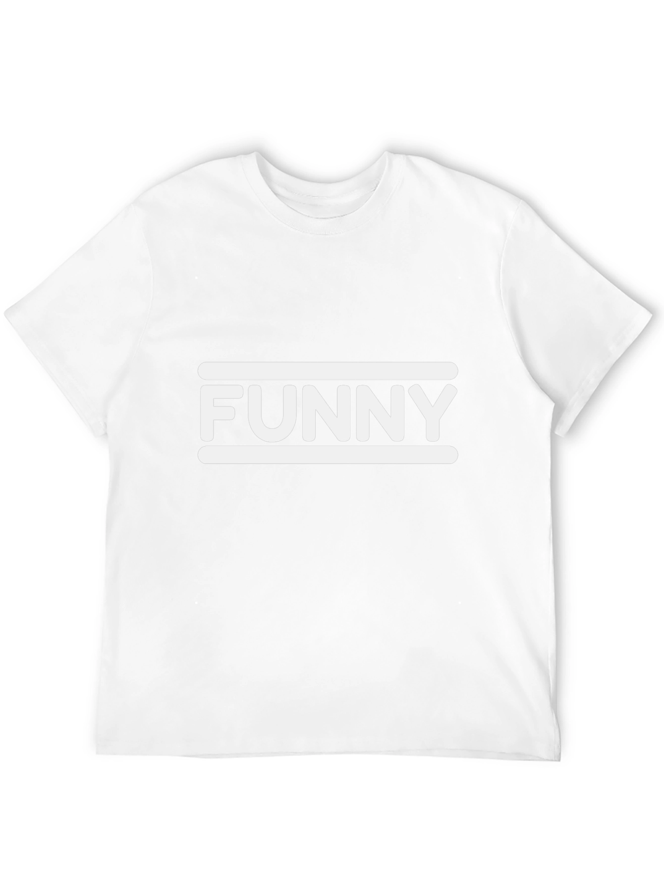 Funny Graphic Tee - Black T-Shirt with White Design