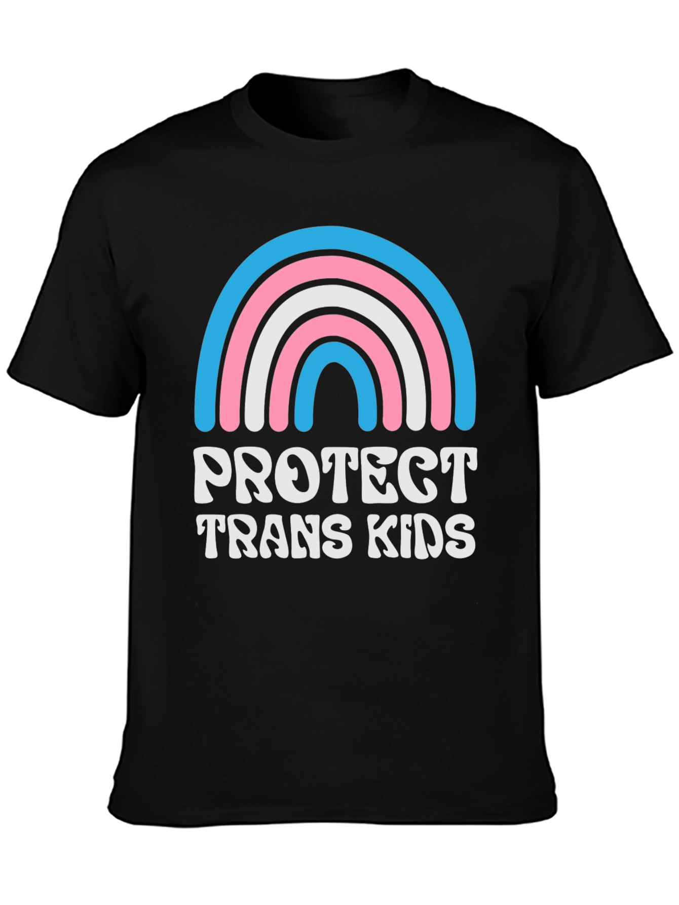 Protect Trans Kids T-Shirt: Equality Rainbow Design