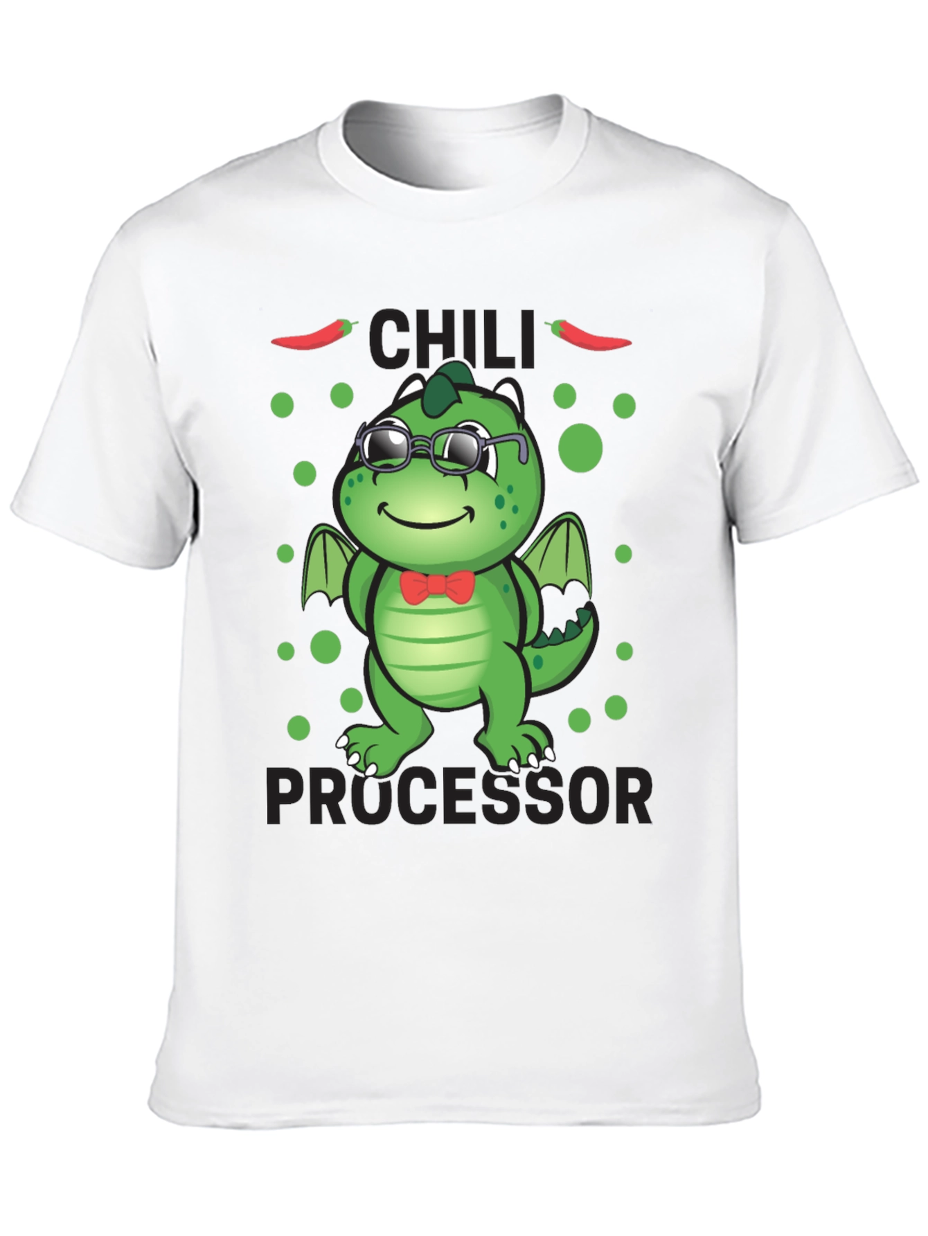 Chili Processor T-Shirt - Cute Dragon Design