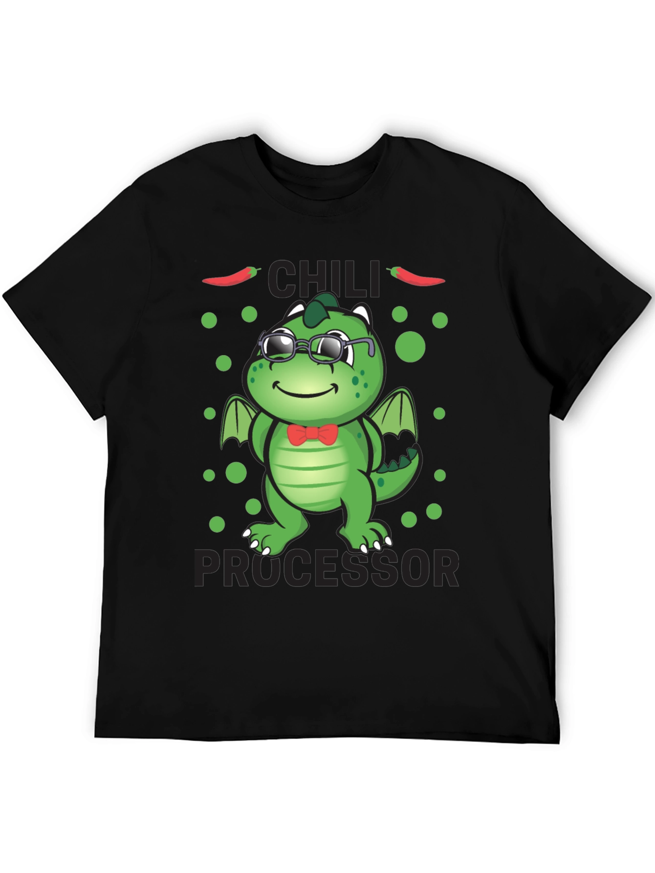 Chili Processor T-Shirt - Cute Dragon Design