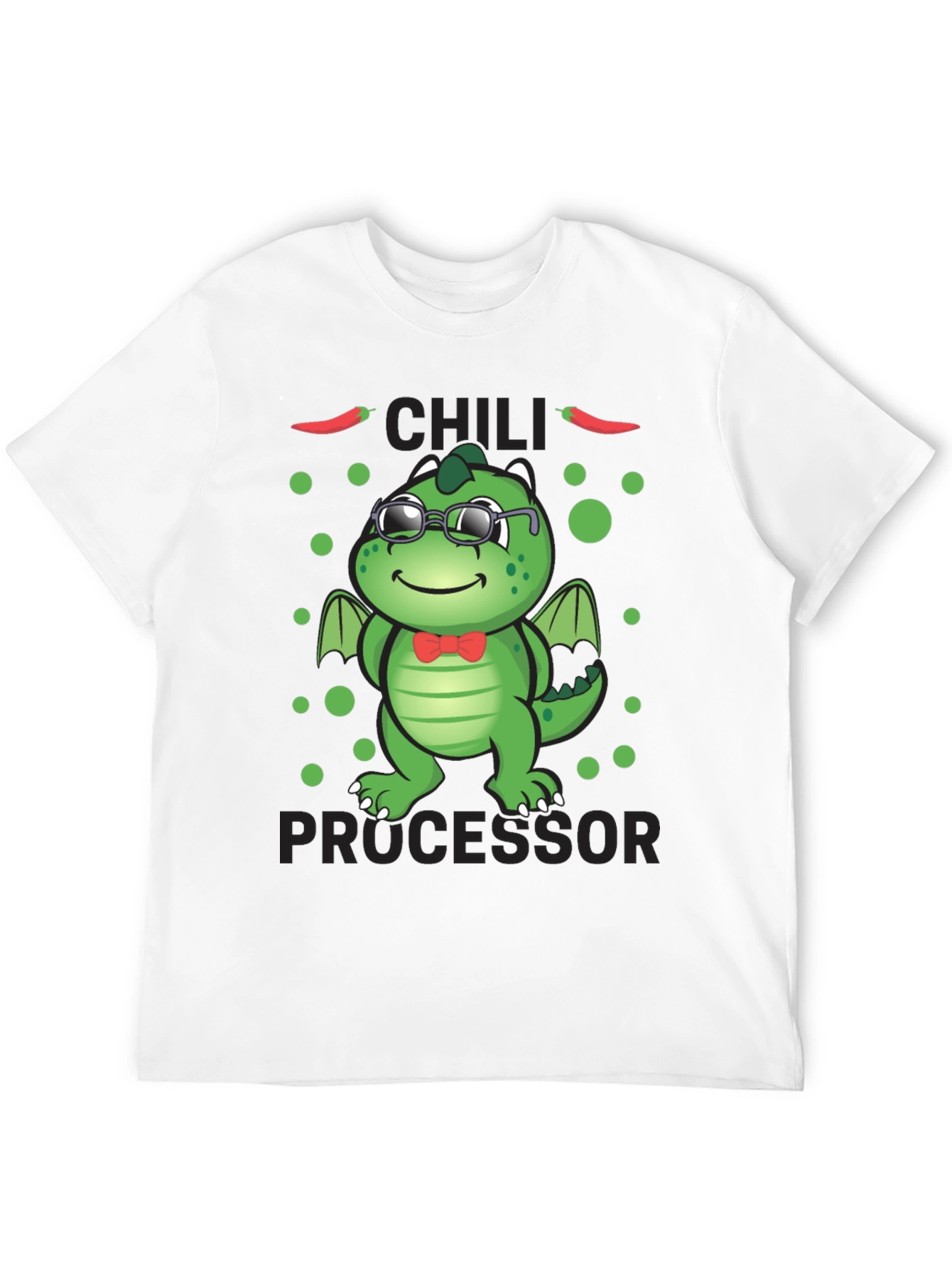 Chili Processor T-Shirt - Cute Dragon Design