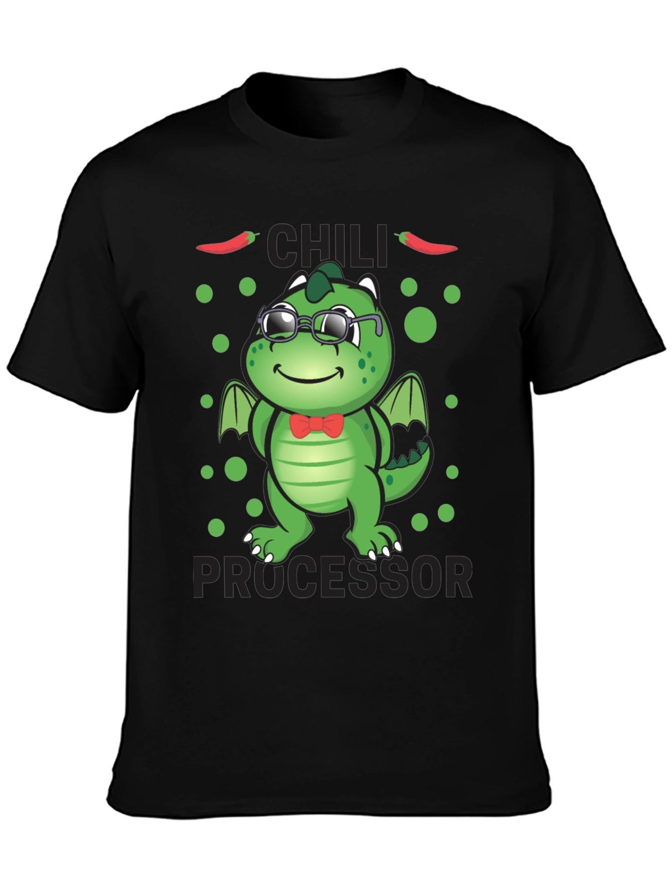 Chili Processor T-Shirt - Cute Dragon Design