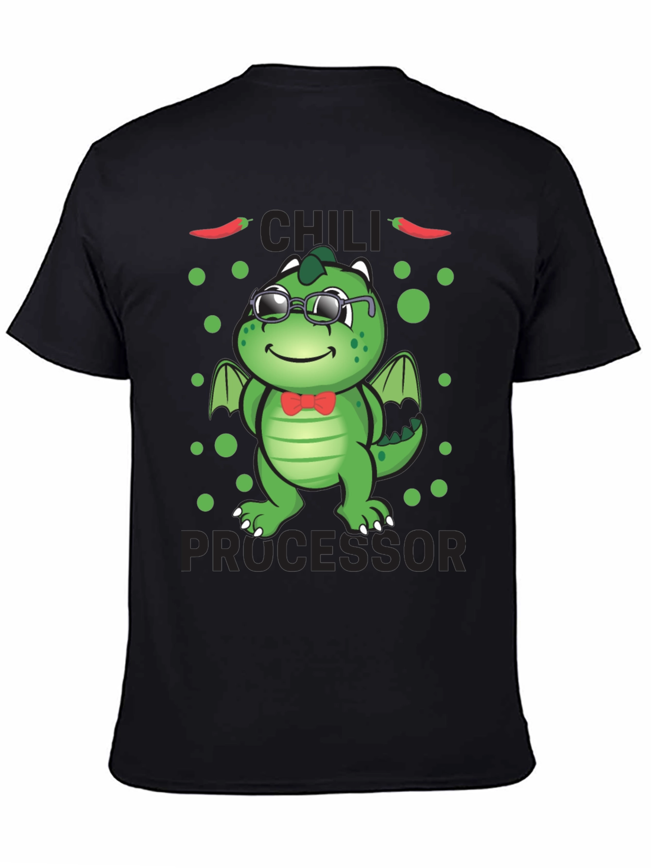 Chili Processor T-Shirt - Cute Dragon Design