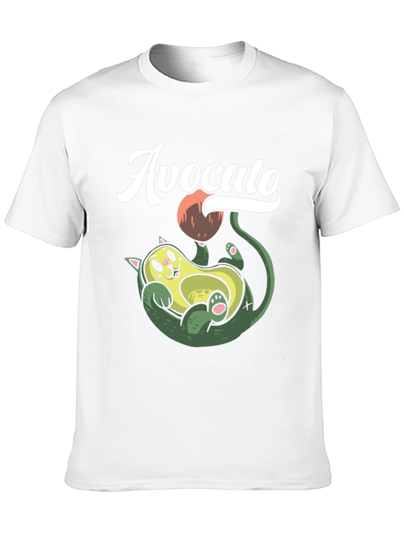 Avocato T-Shirt: Funny Cat Avocado Pun Tee