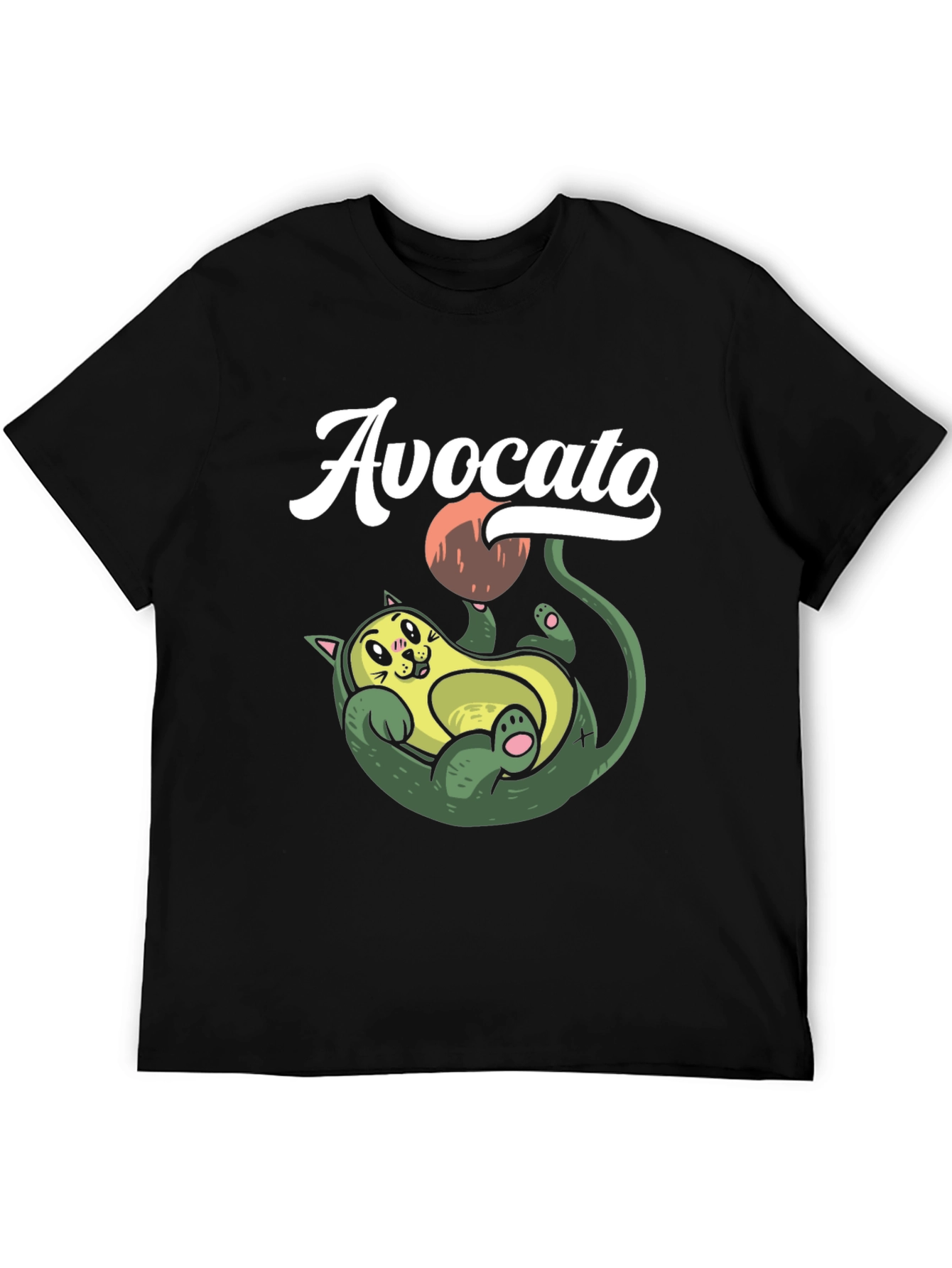 Avocato T-Shirt: Funny Cat Avocado Pun Tee