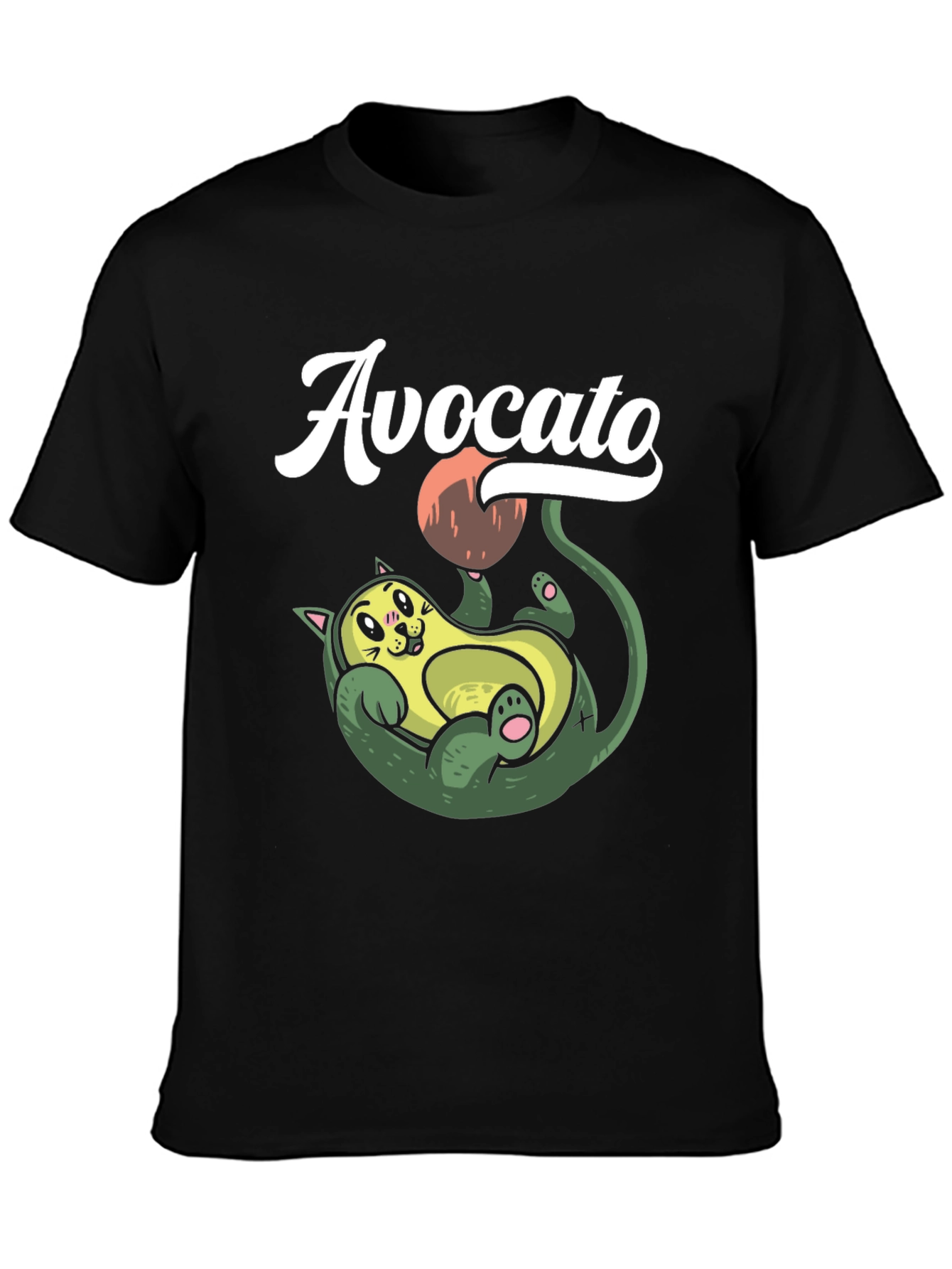 Avocato T-Shirt: Funny Cat Avocado Pun Tee