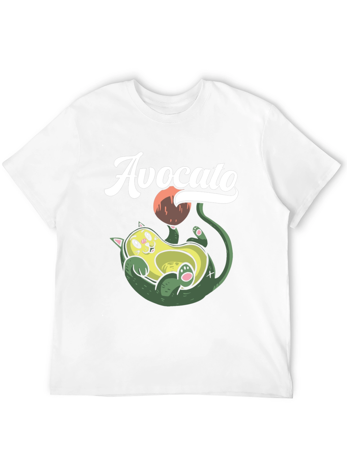 Avocato T-Shirt: Funny Cat Avocado Pun Tee