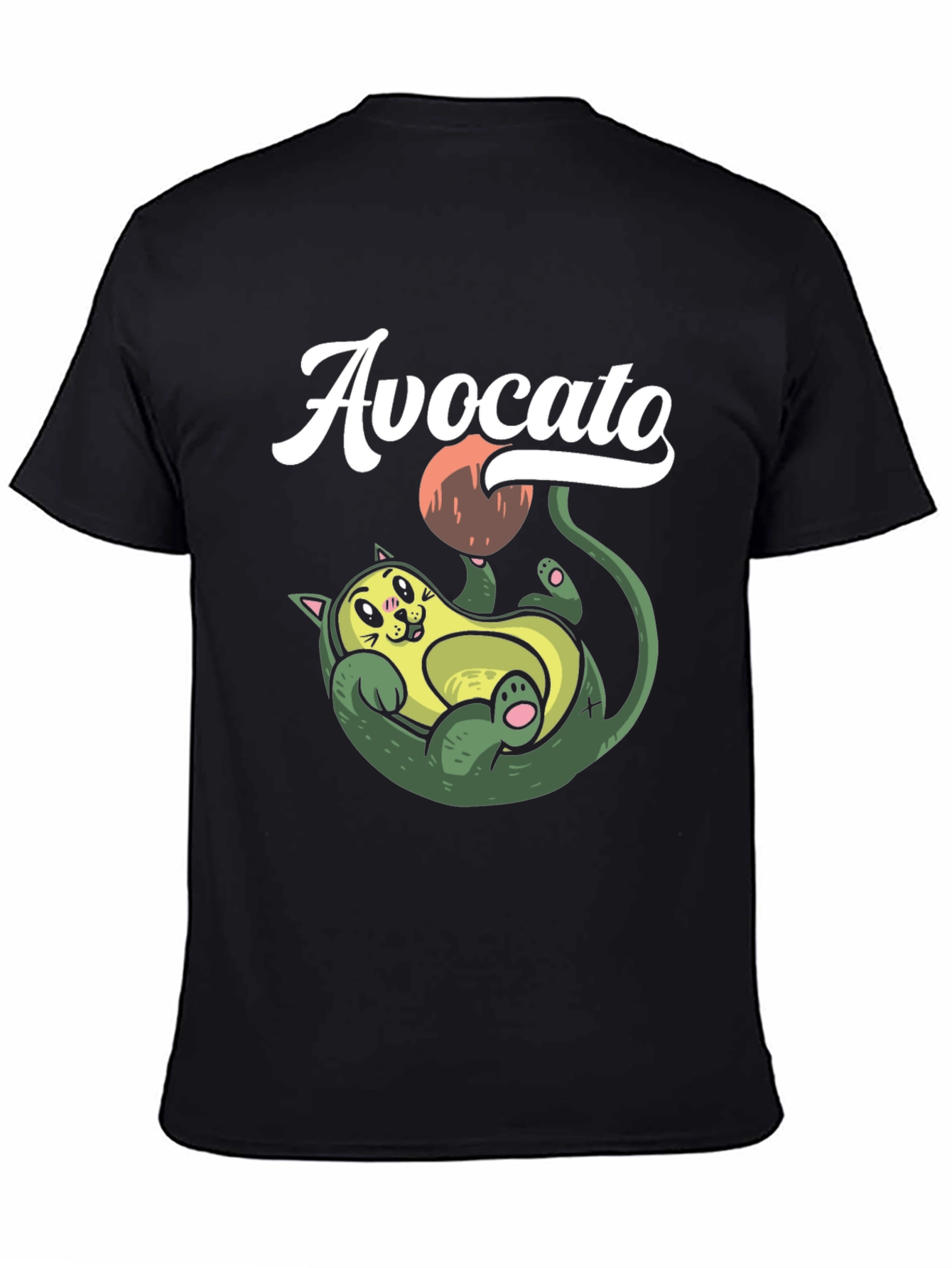 Avocato T-Shirt: Funny Cat Avocado Pun Tee