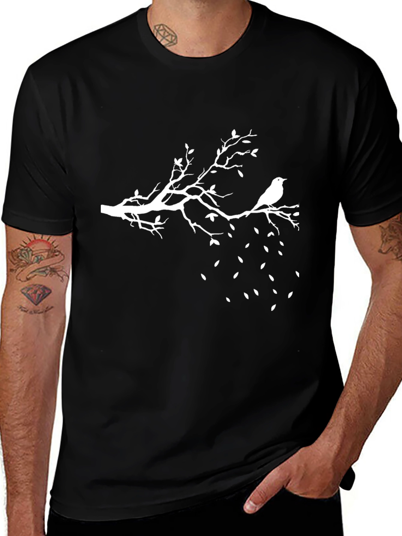 Bird on Branch Graphic Tee