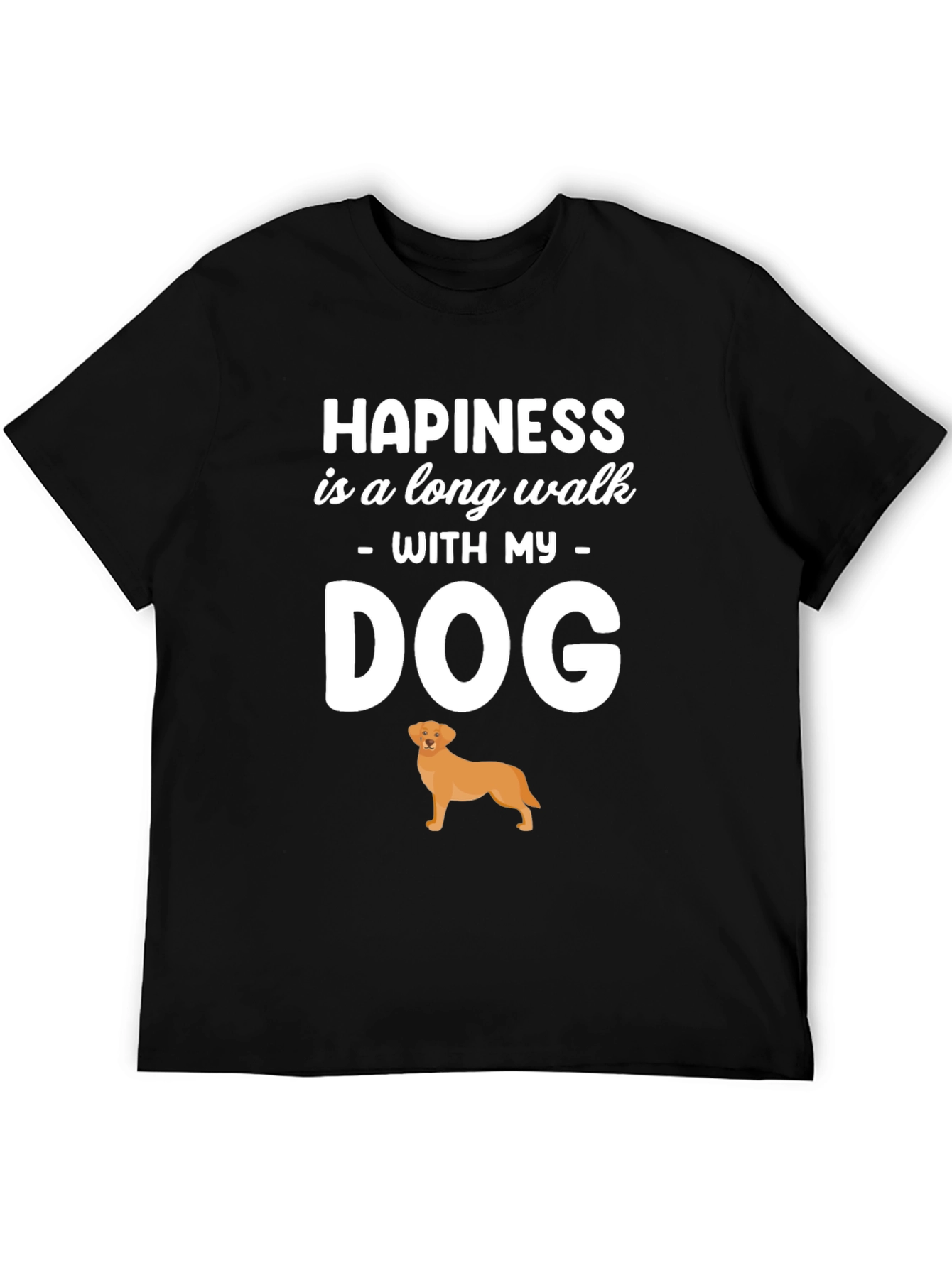 Happiness is a Long Walk With My Dog T-Shirt