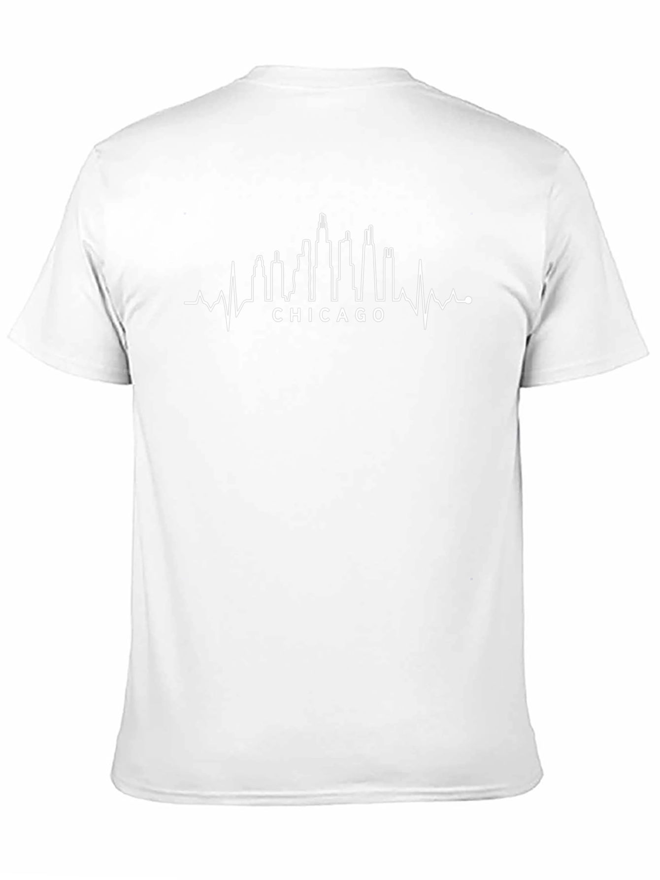 Chicago Skyline Heartbeat T-Shirt - City Pride Tee
