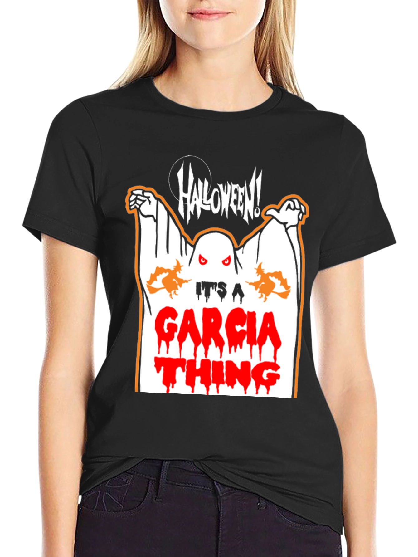 Halloween Garcia Family Ghost T-Shirt