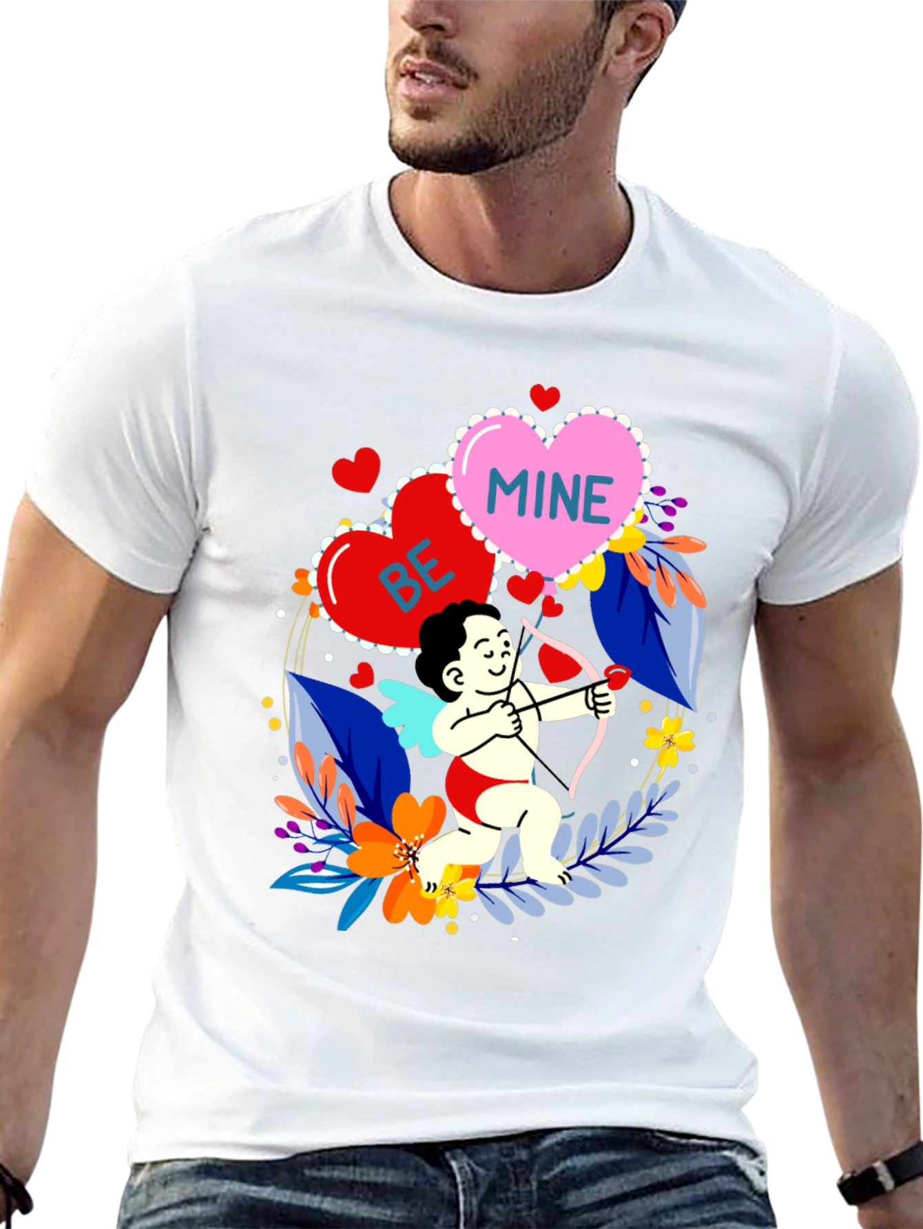 Valentines Day Cupid Graphic Tee