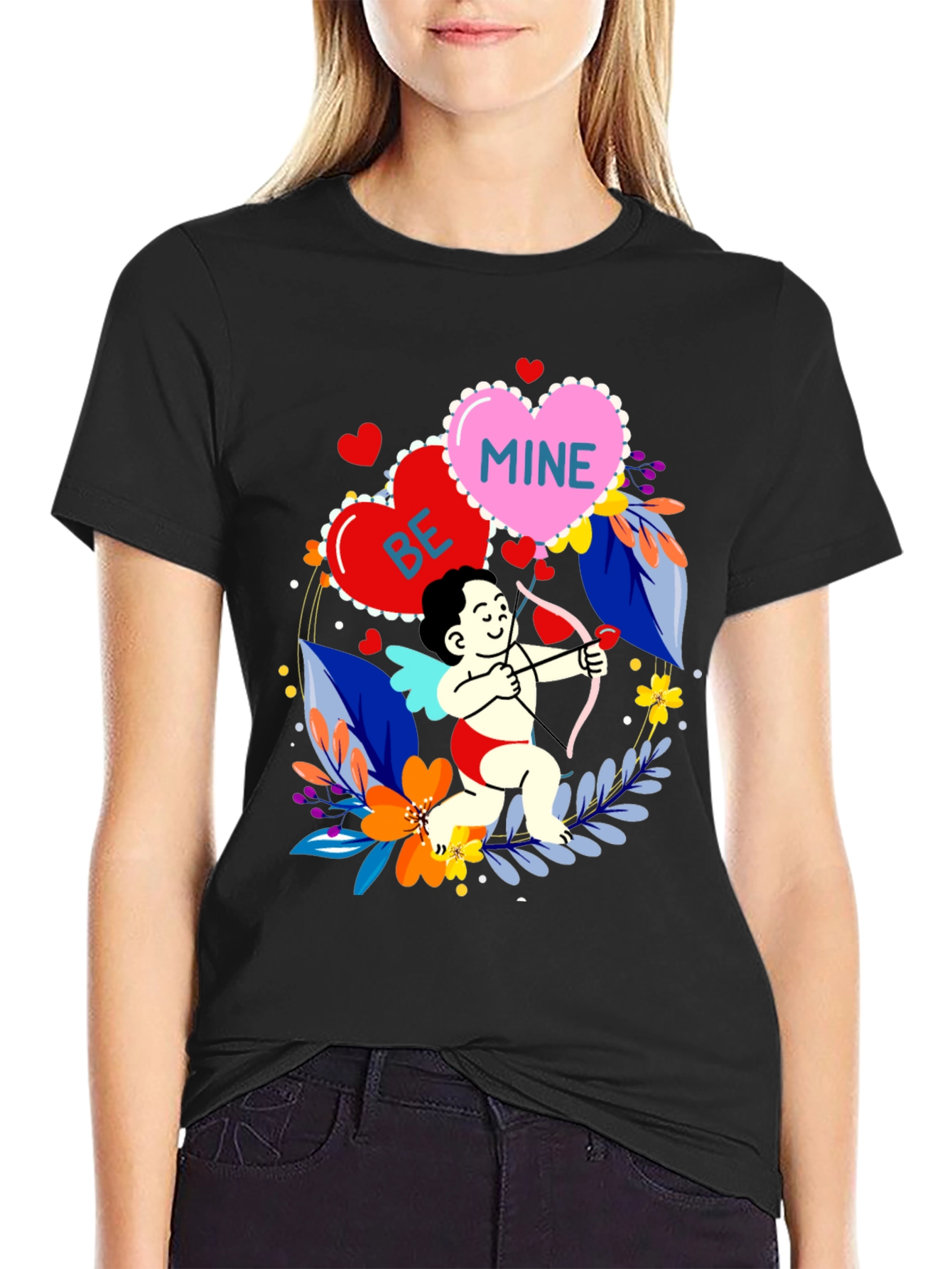 Valentines Day Cupid Graphic Tee