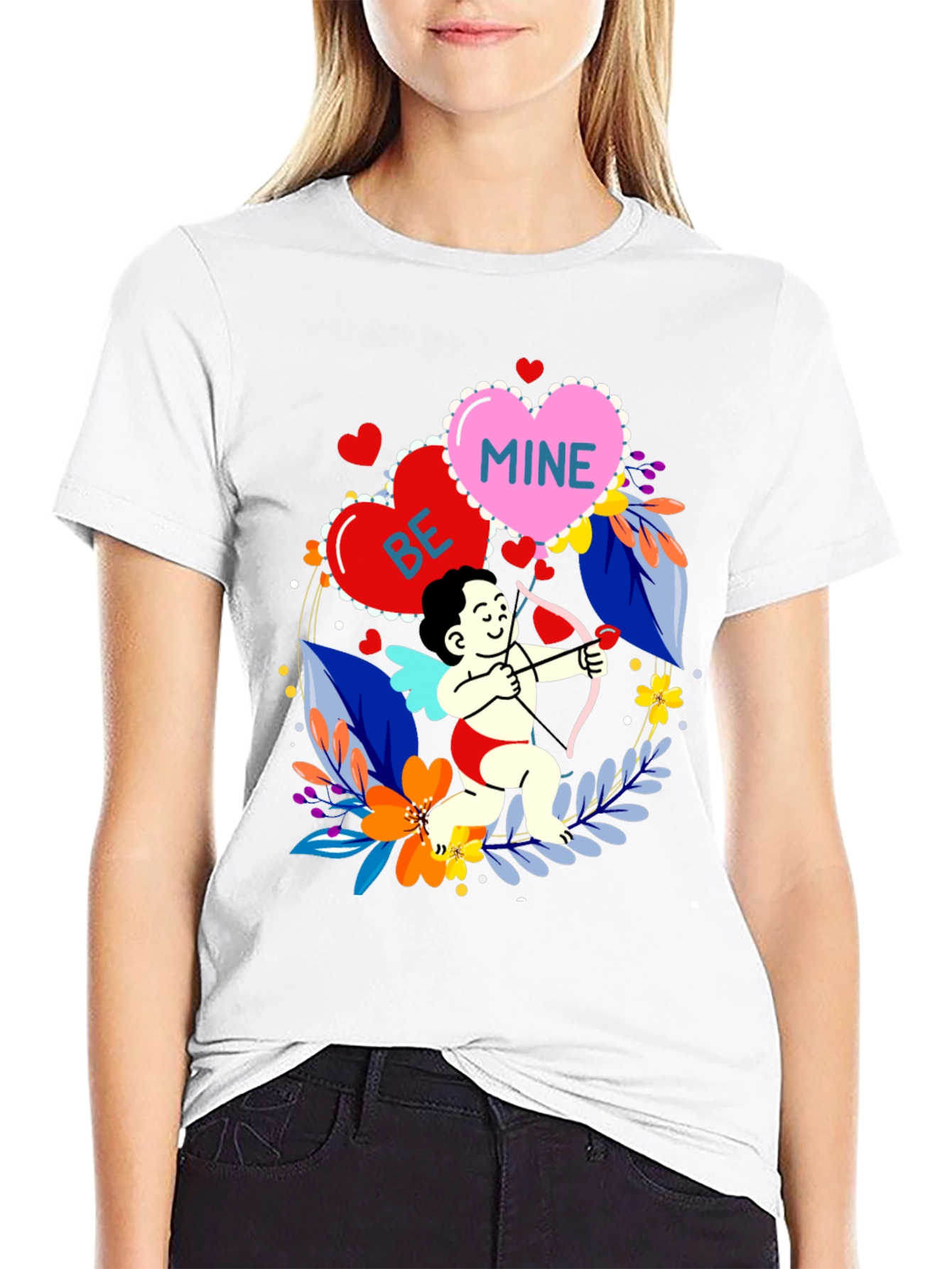 Valentines Day Cupid Graphic Tee