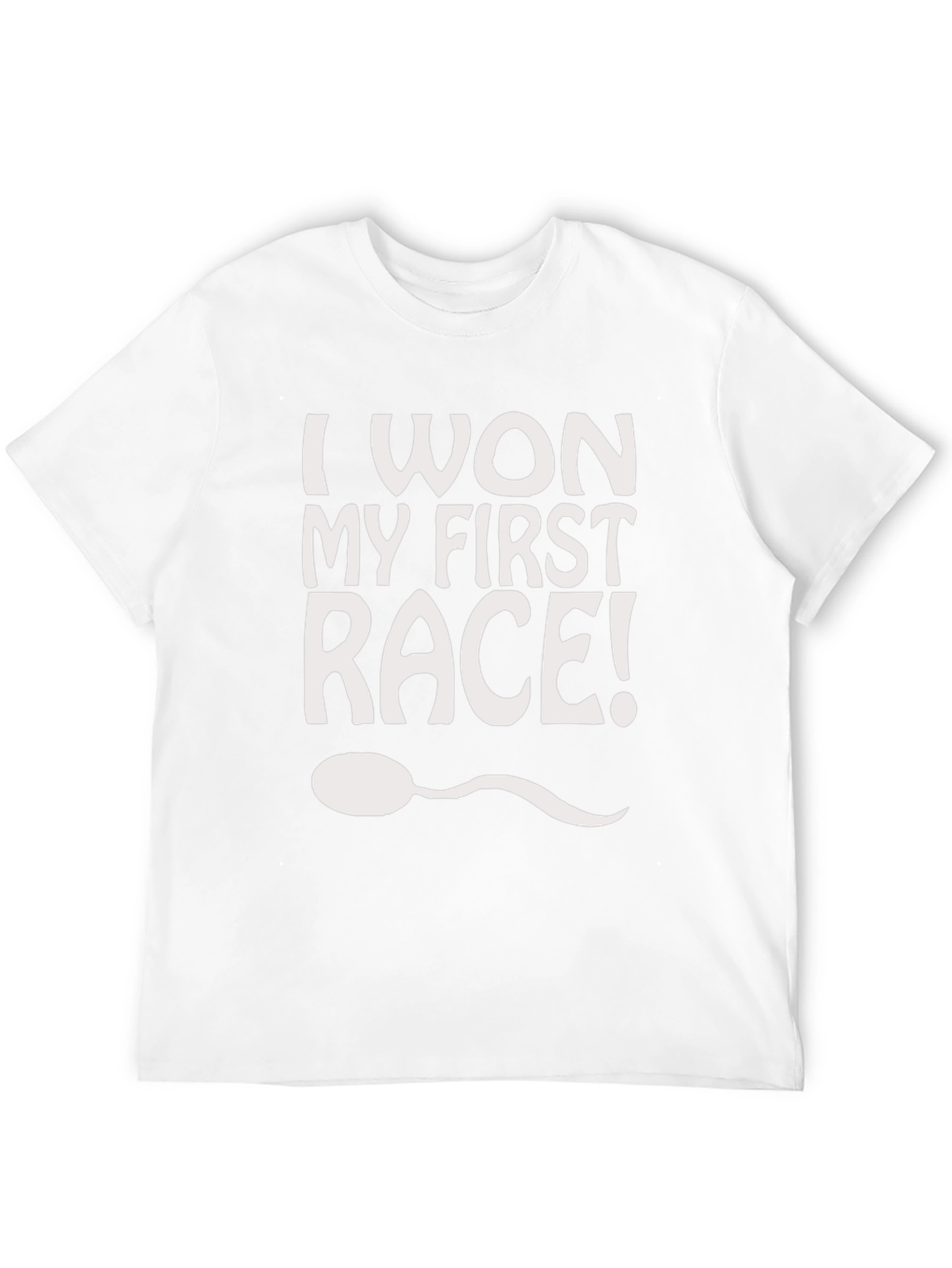 I Won My First Race T-Shirt Funny Graphic Tee