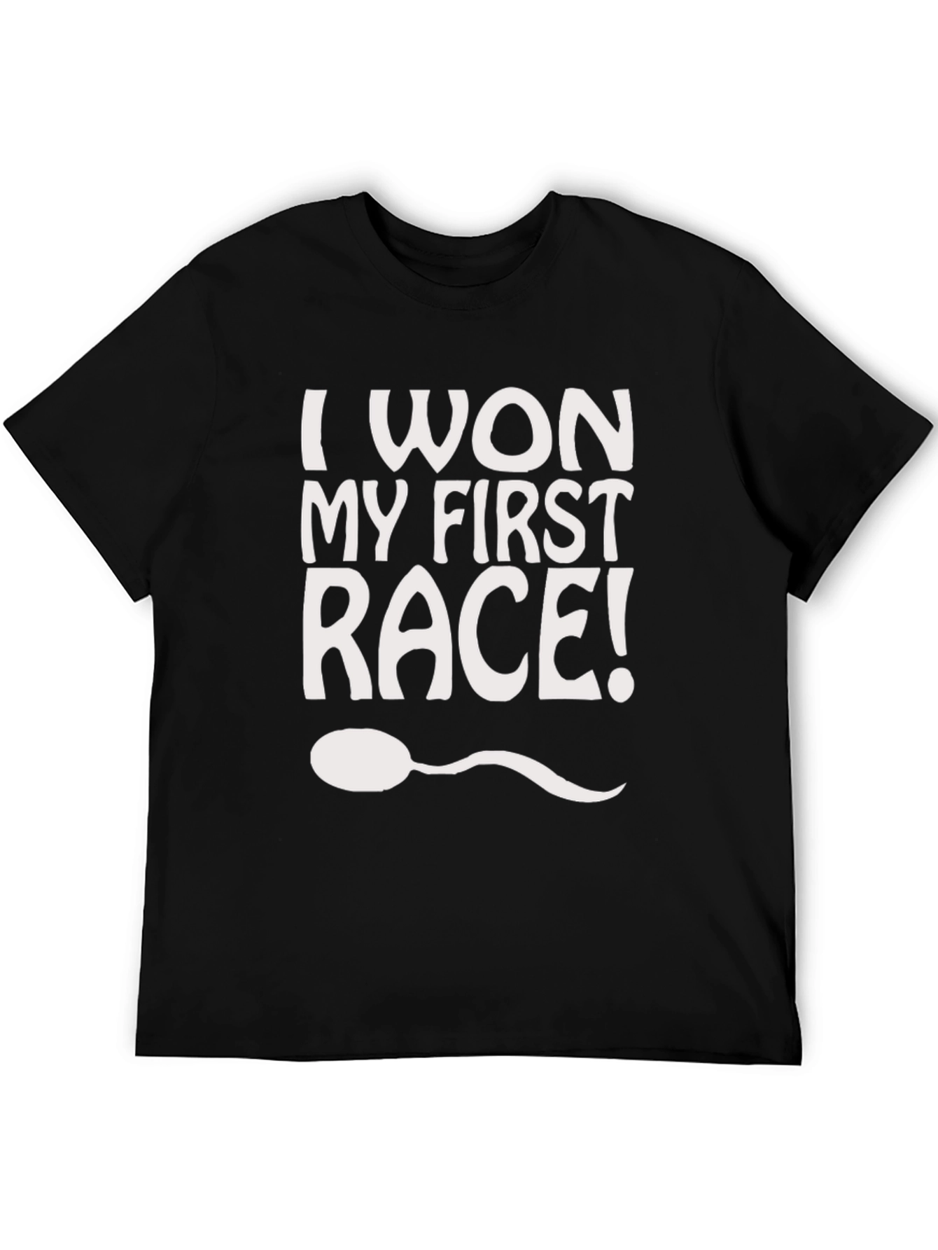 I Won My First Race T-Shirt Funny Graphic Tee