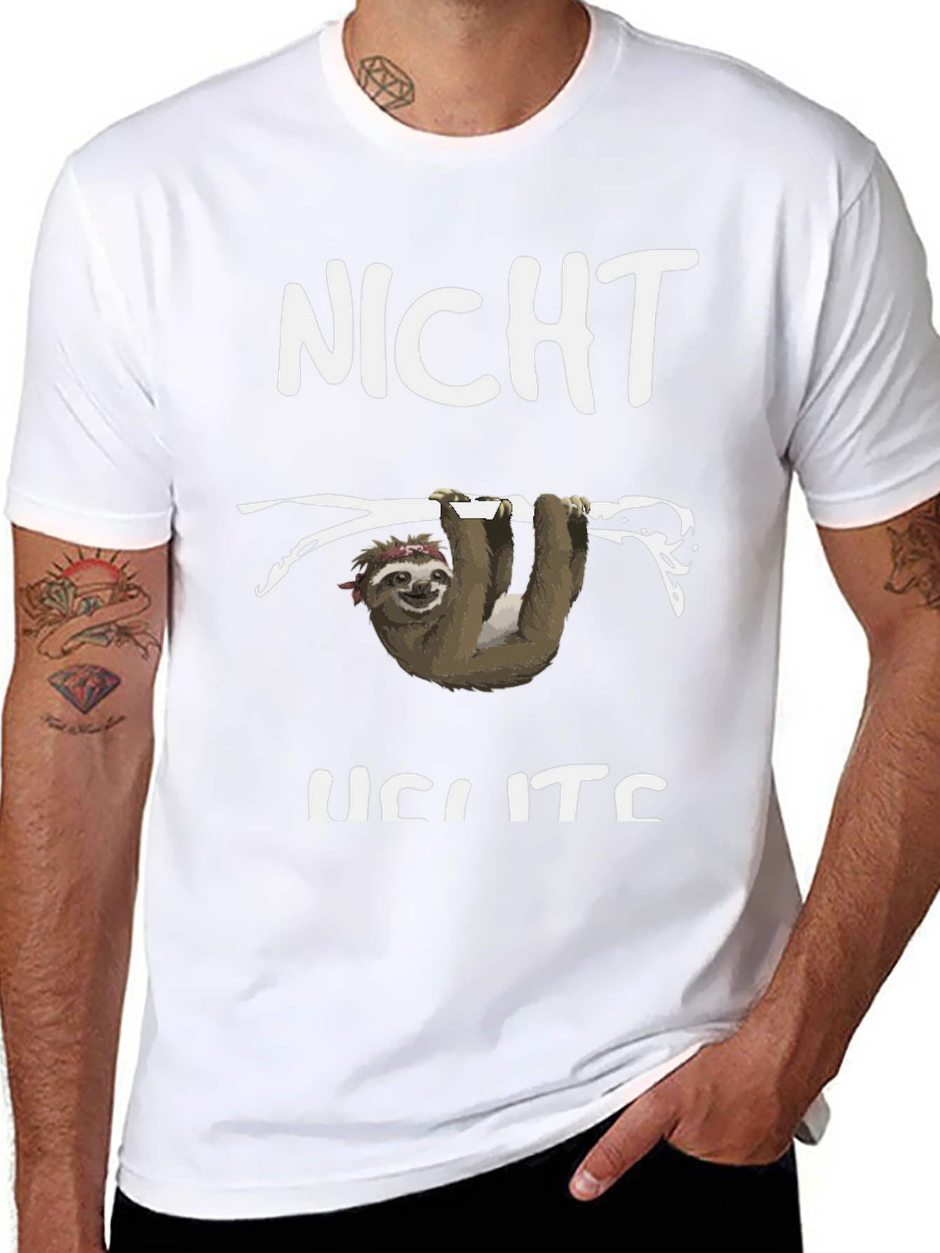 Funny Sloth T-Shirt - Not Heute