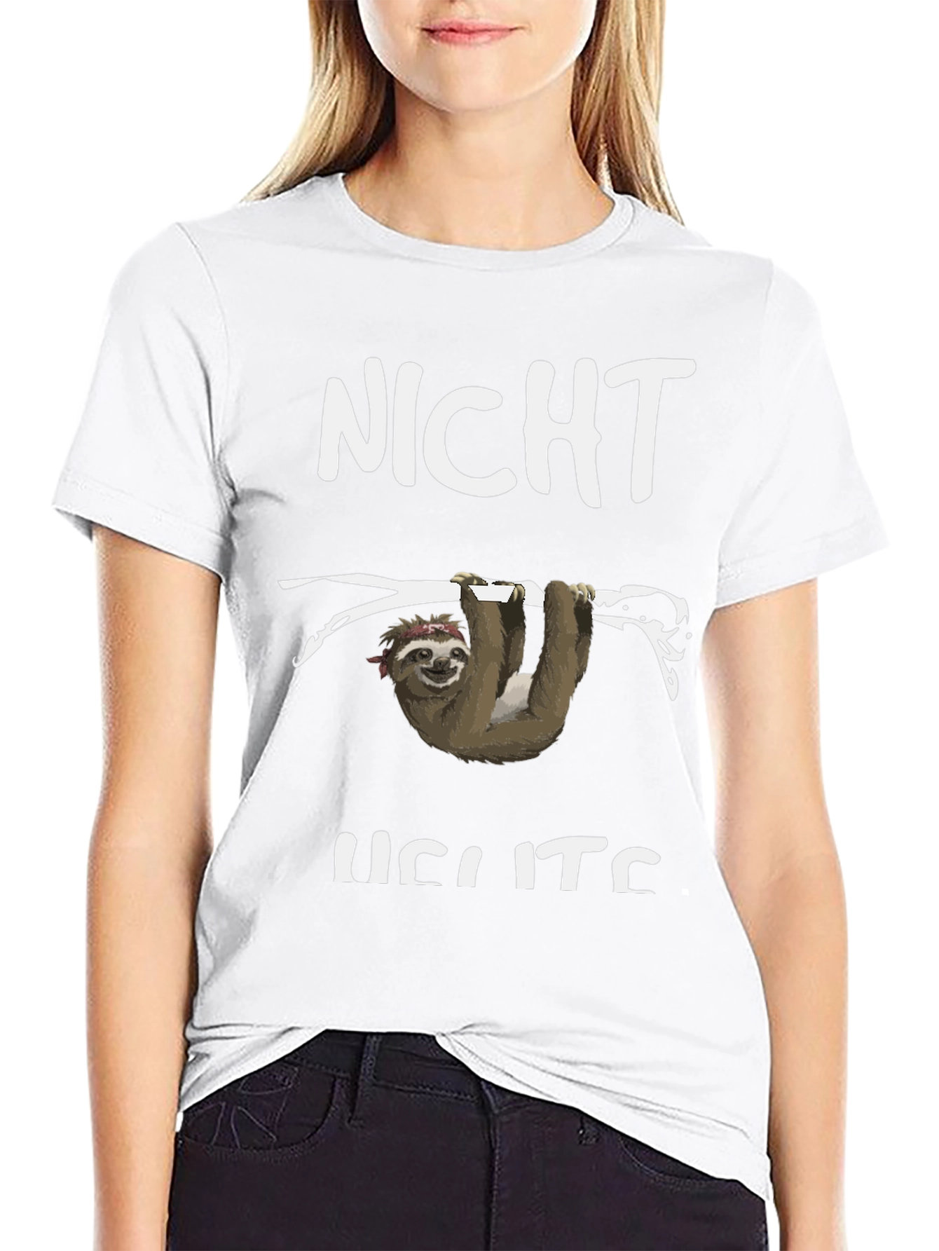 Funny Sloth T-Shirt - Not Heute