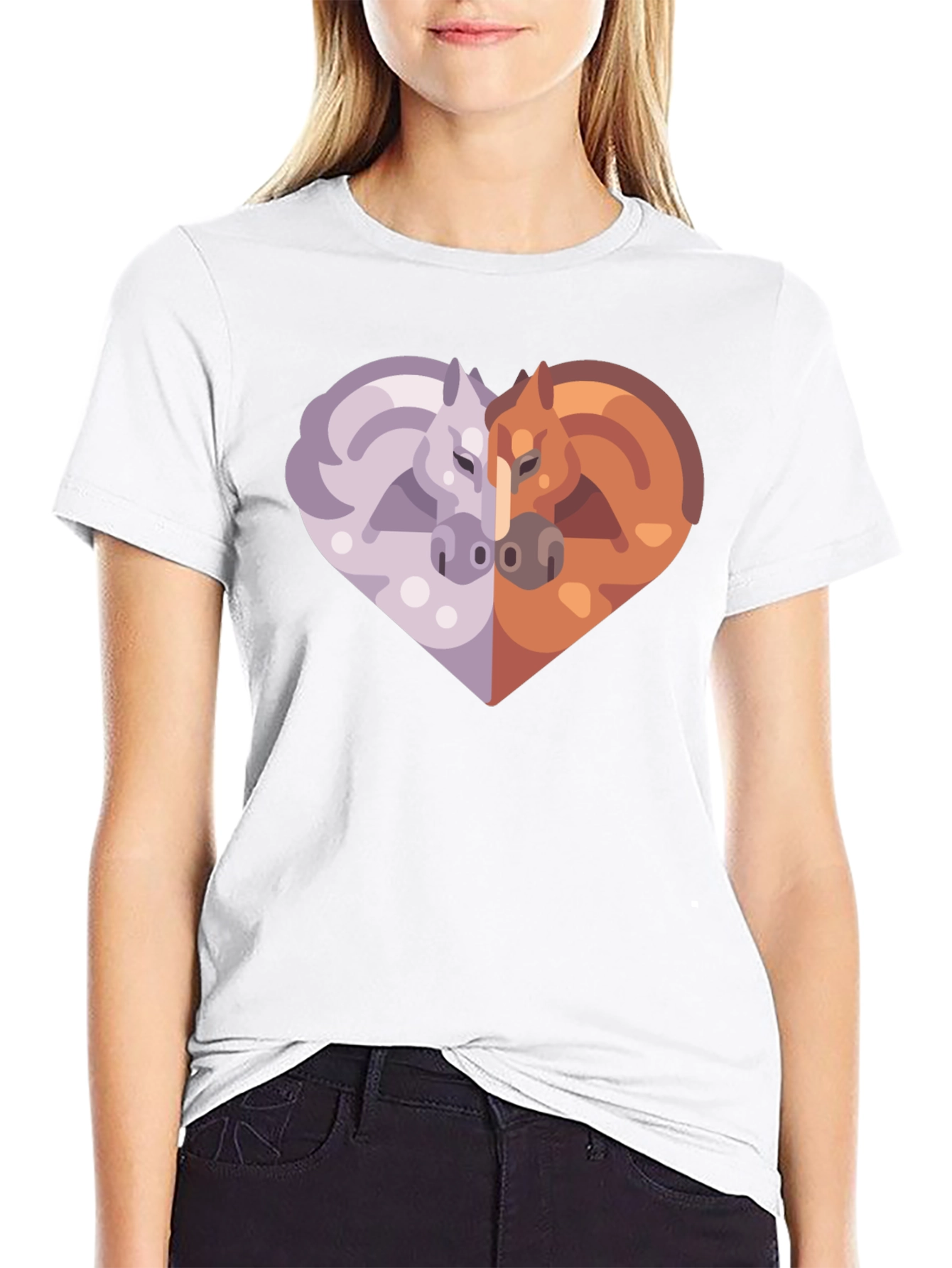 Heart Horses Graphic Tee
