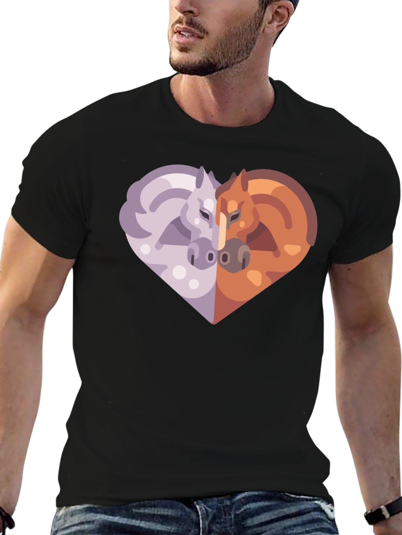 Heart Horses Graphic Tee