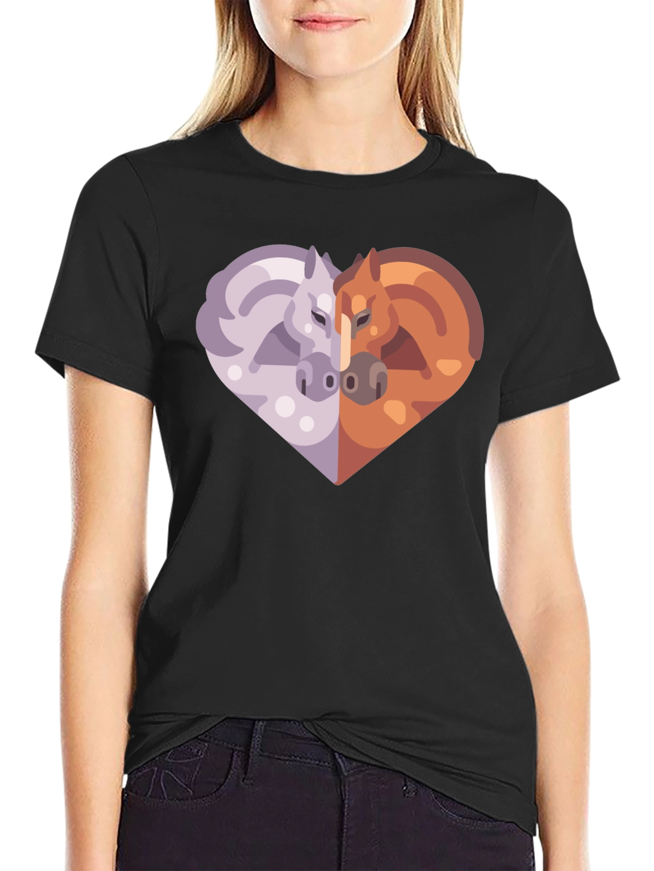 Heart Horses Graphic Tee