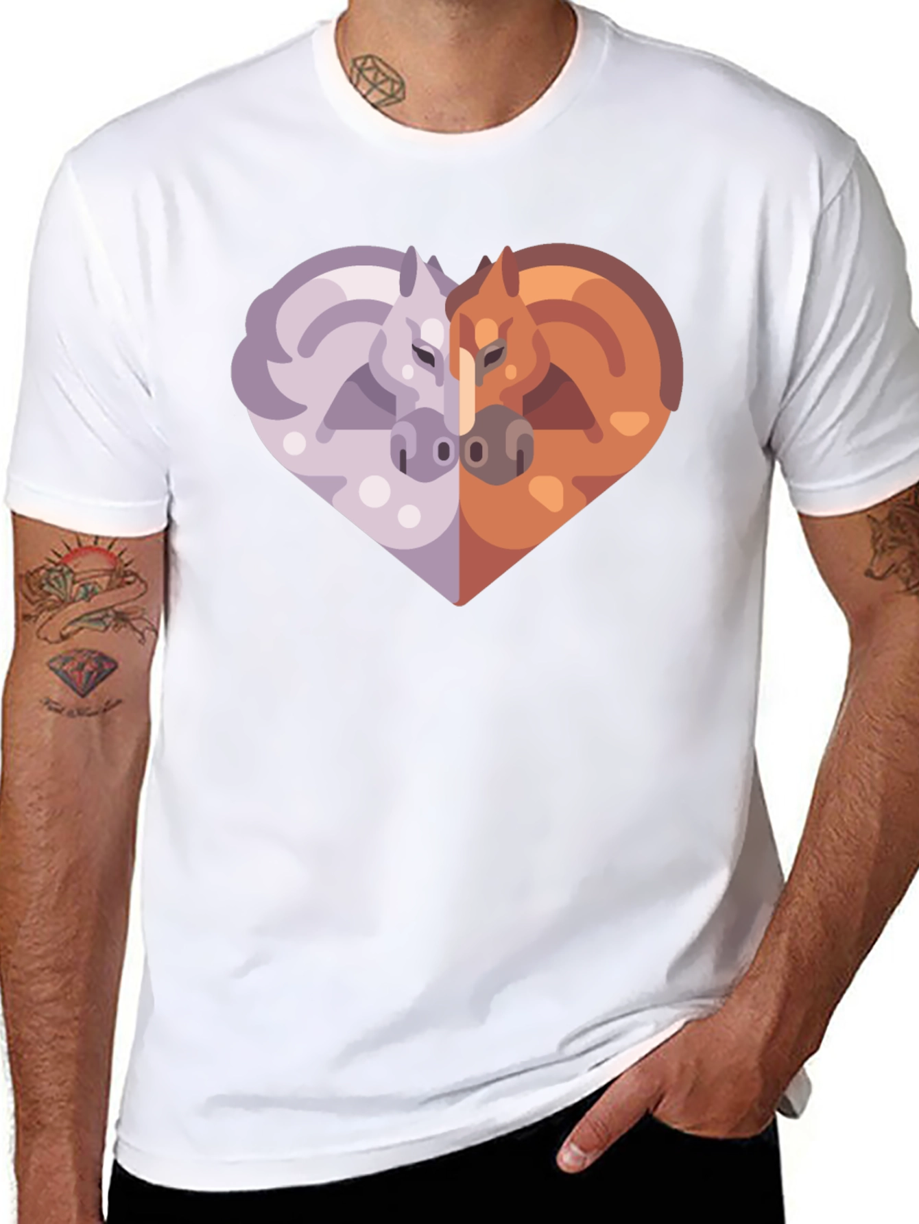 Heart Horses Graphic Tee