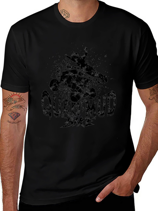Quad Mud Bike Black T-Shirt